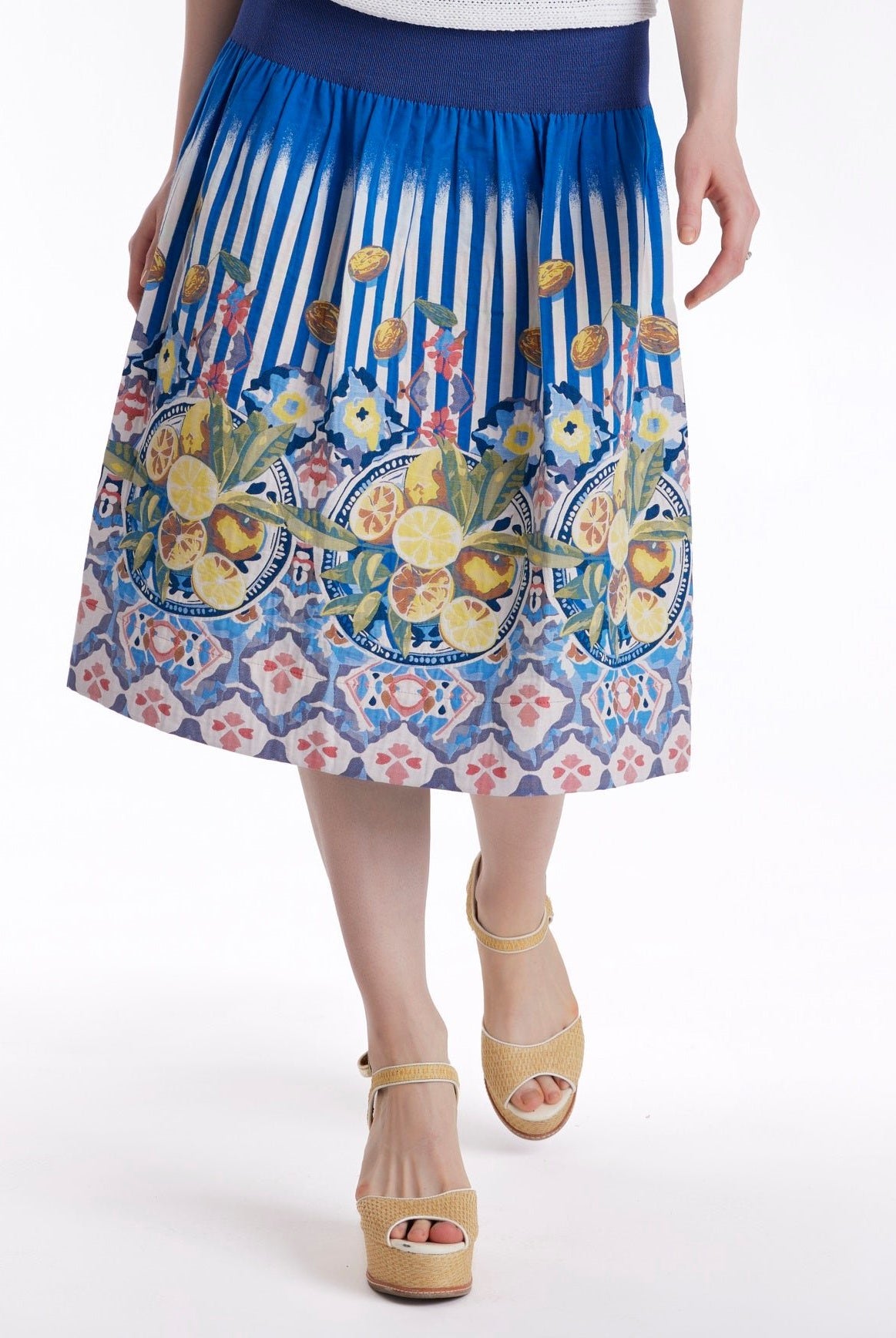 One Size Rock LONGERO - S aus Baumwollmix in Midi - Länge mit Gummibund - FOX'S - Fashion