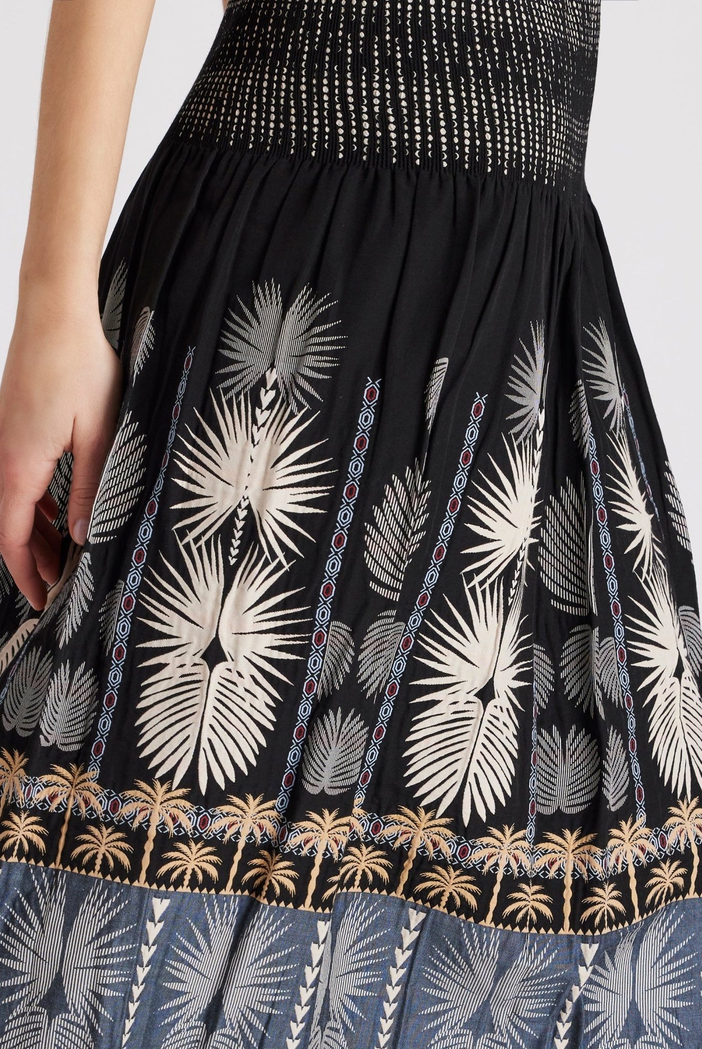 One Size Rock LONGERO - S aus Baumwollmix in Midi - Länge mit Gummibund - FOX'S - Fashion