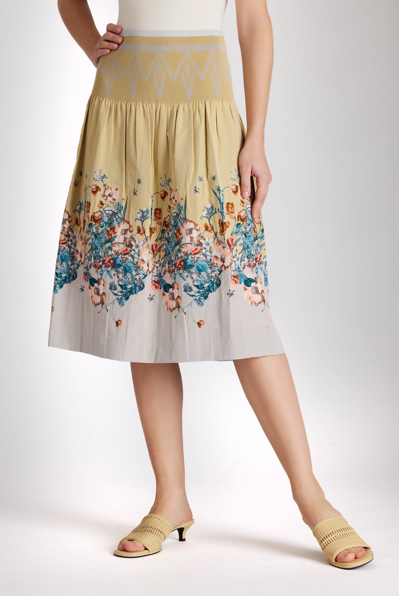 One Size Rock LONGERO - S aus Baumwollmix in Midi - Länge mit Gummibund - FOX'S - Fashion