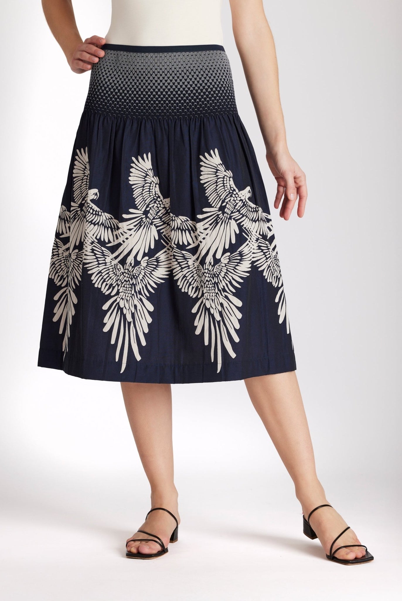 One Size Rock LONGERO - S aus Baumwollmix in Midi - Länge mit Gummibund - FOX'S - Fashion