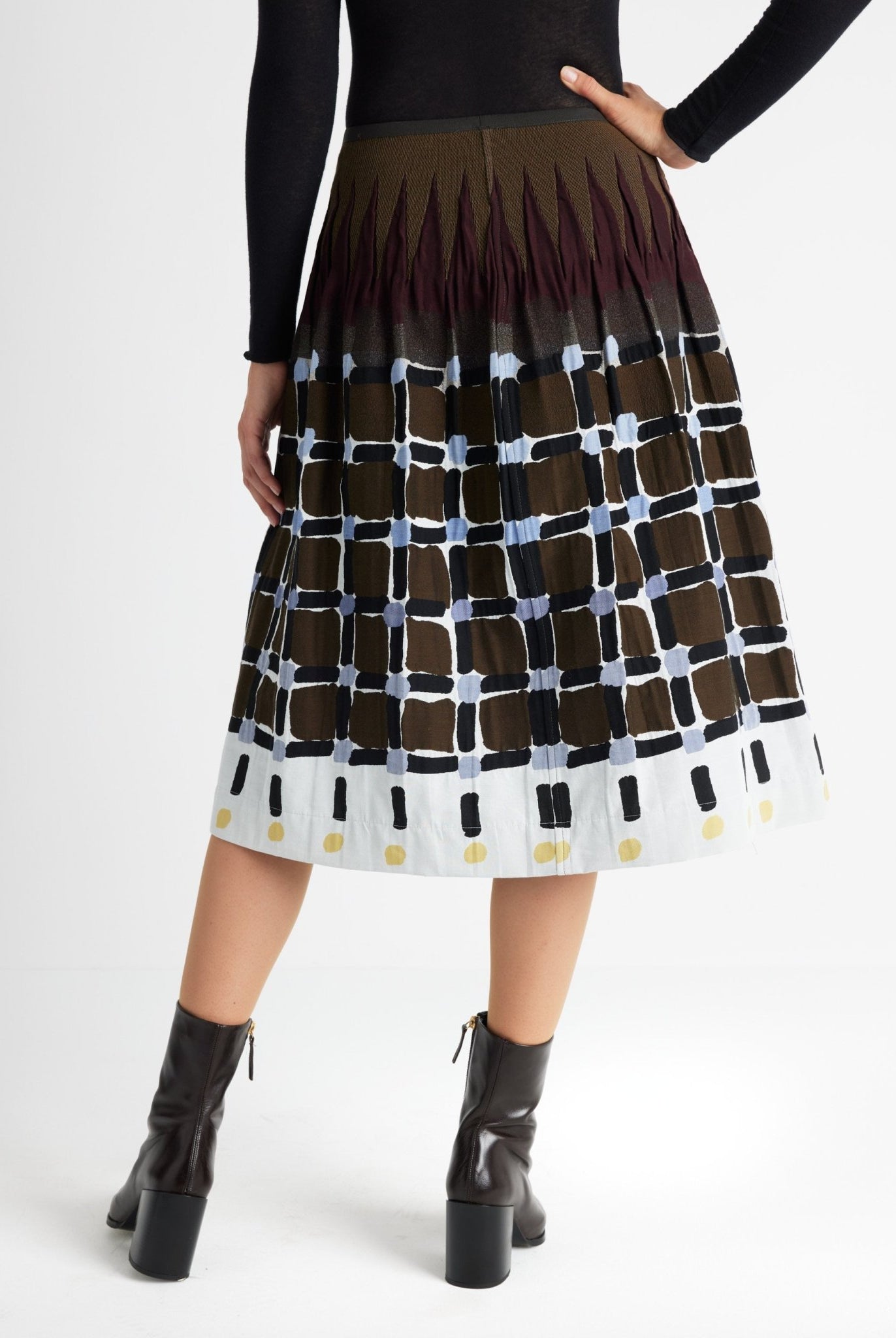One Size Rock LONGERO-W aus Baumwoll-Mix in Midi-Länge mit Gummibund - FOX'S-Fashion