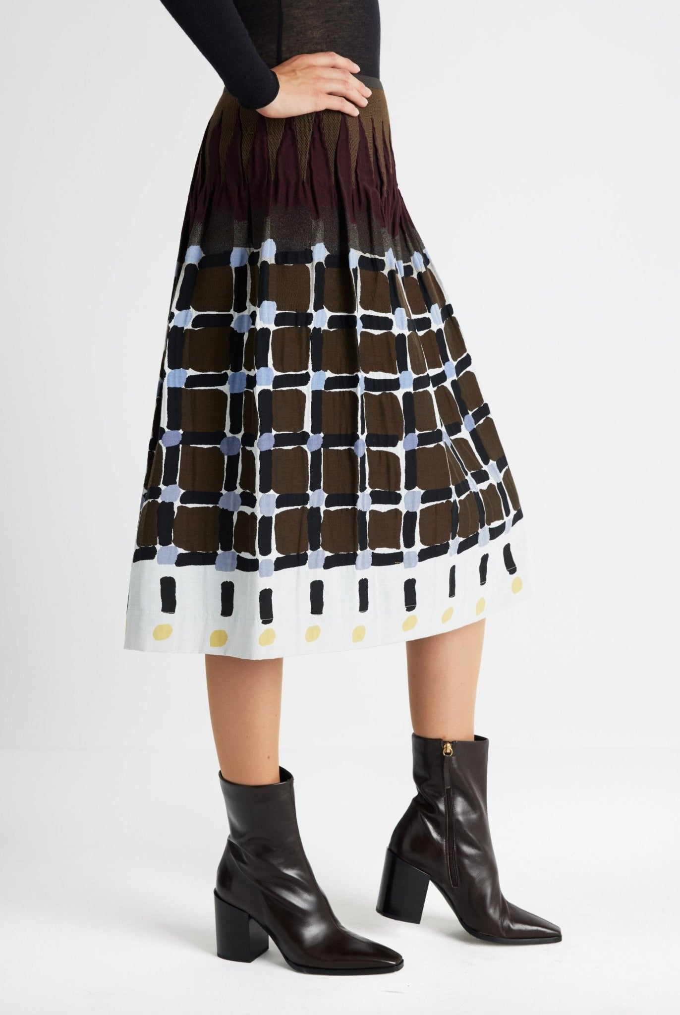 One Size Rock LONGERO-W aus Baumwoll-Mix in Midi-Länge mit Gummibund - FOX'S-Fashion