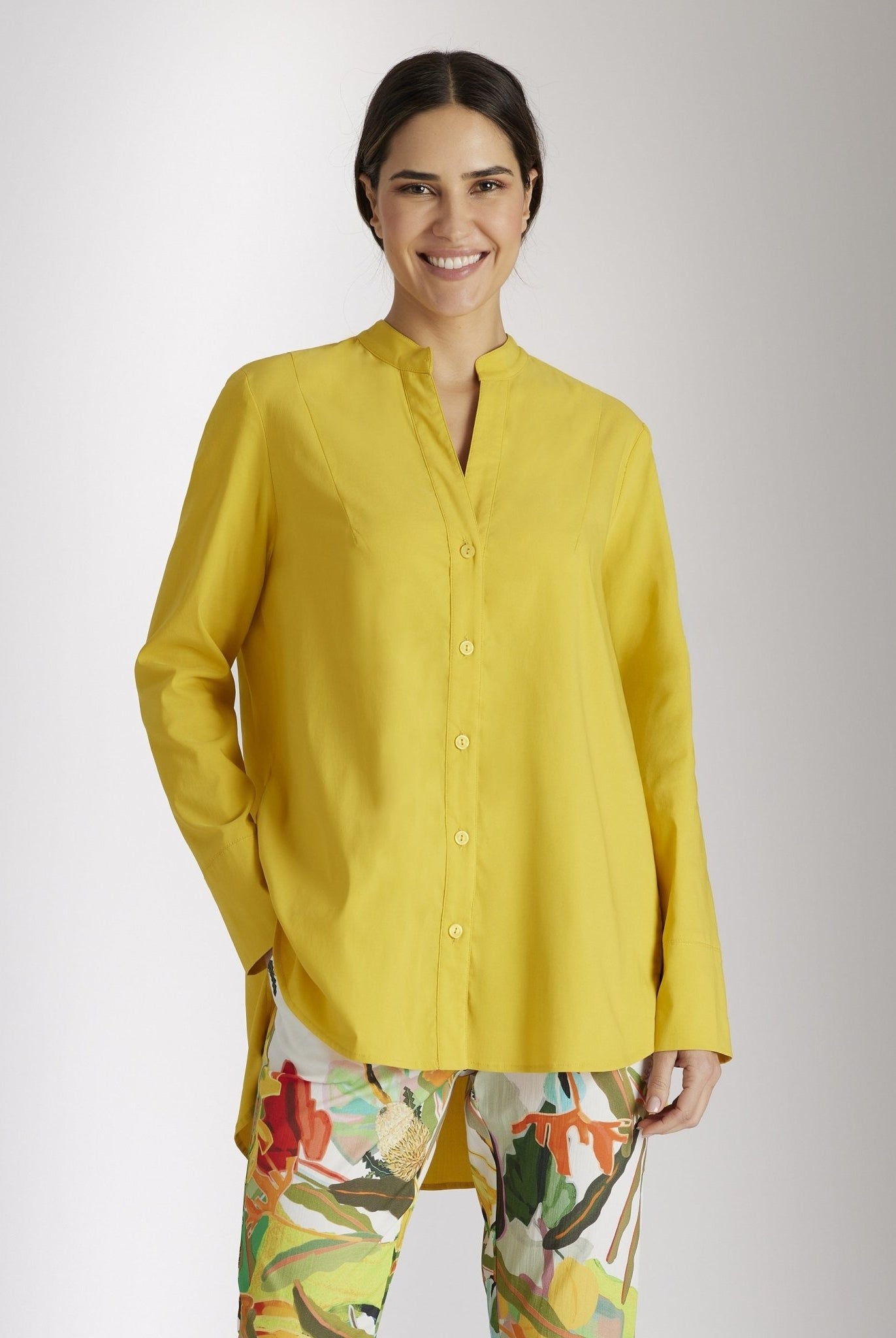 Oversize Bluse BABLO aus leichtem Baumwollmix mit Stretch - FOX'S - Fashion