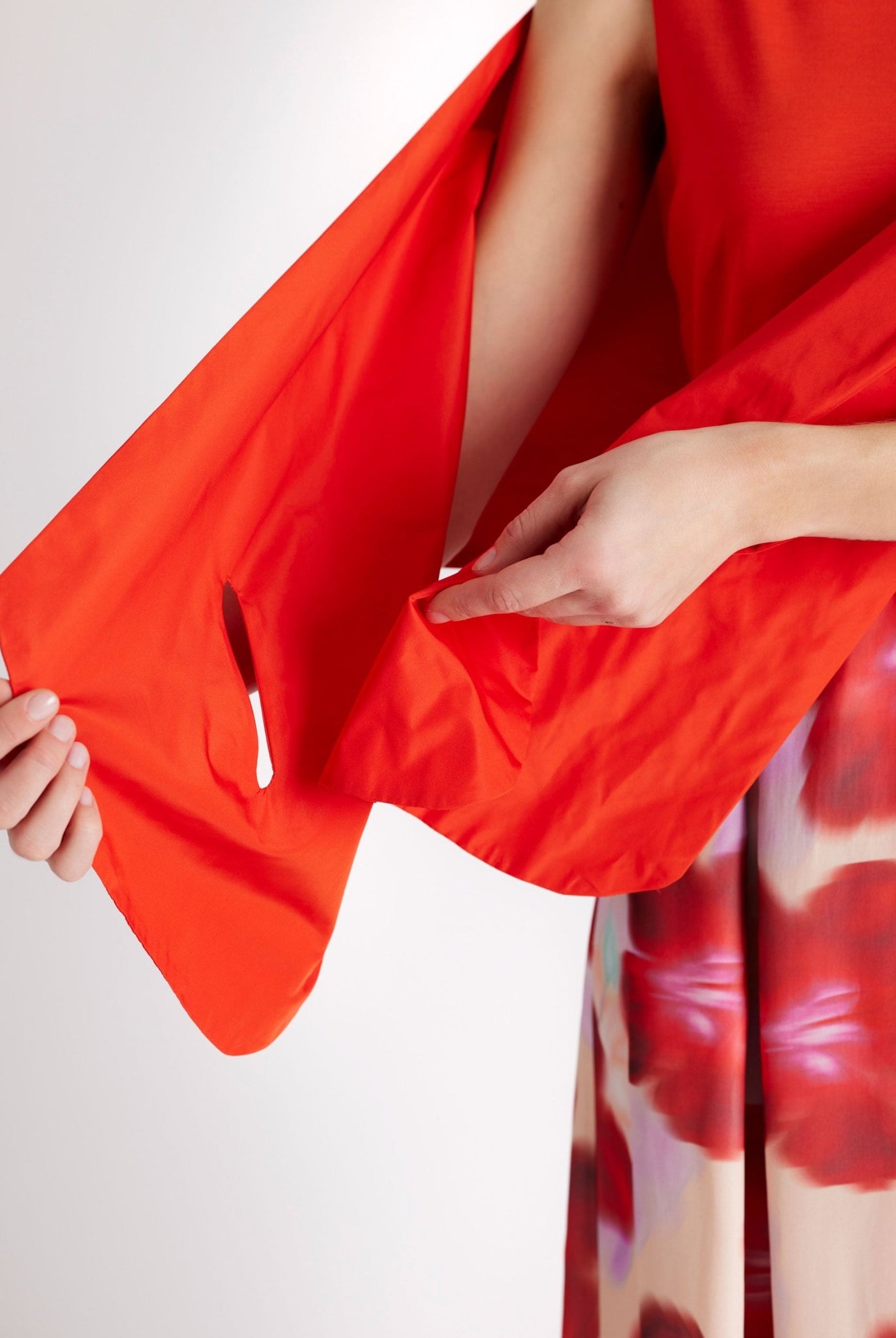 Rechteckige Stola STOLIA aus Taft mit Durchzugschlitz - FOX'S - Fashion