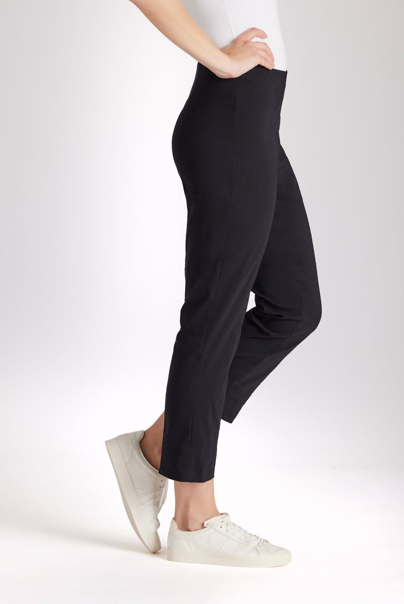 Schmale 7/8 - Hose MESSINI aus Baumwollmix mit Stretch - FOX'S - Fashion