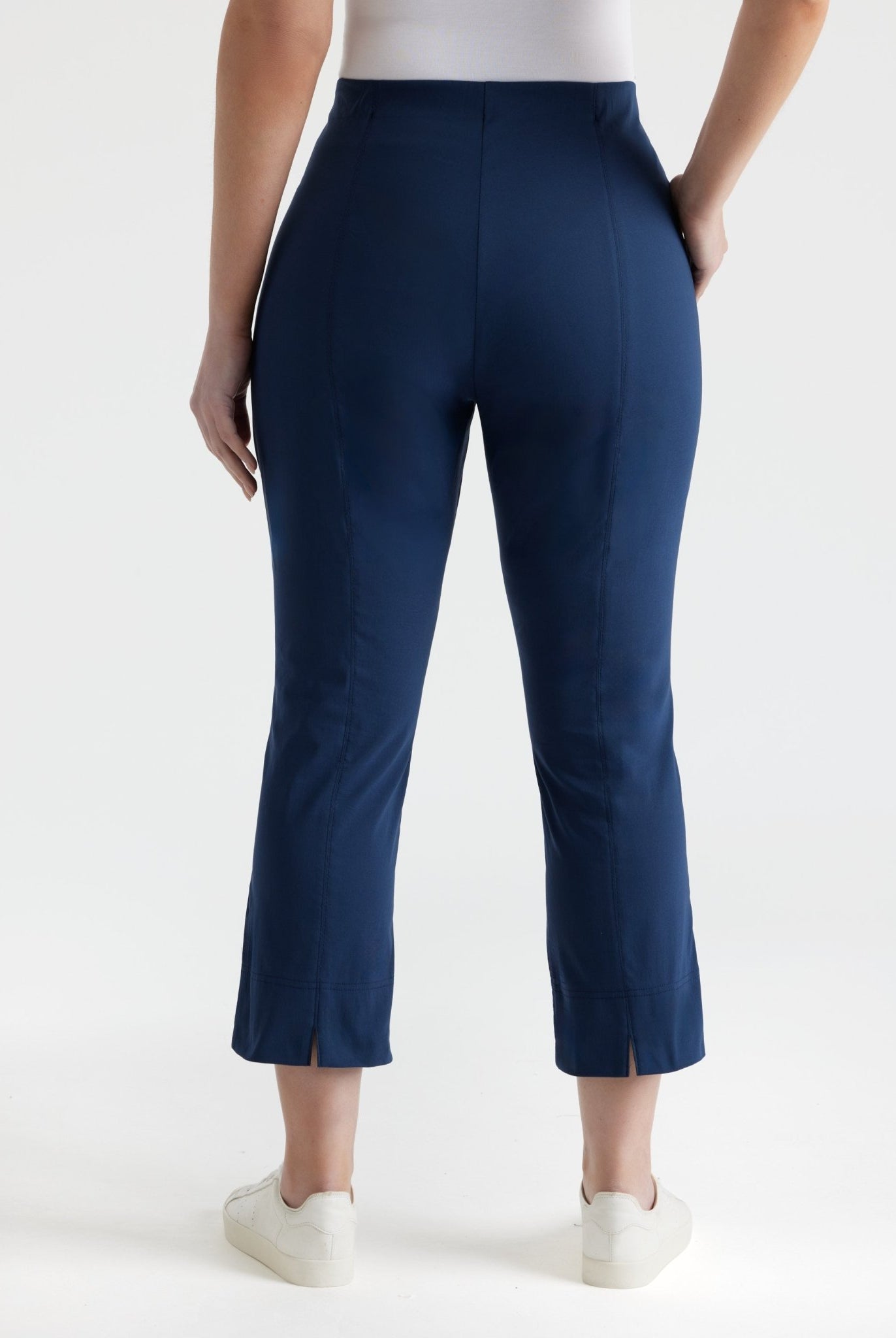 Schmale 7/8 - Hose MESSINI aus Baumwollmix mit Stretch - FOX'S - Fashion