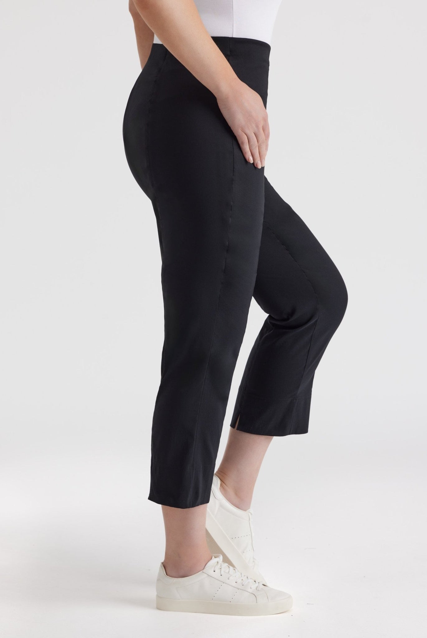 Schmale 7/8 - Hose MESSINI aus Baumwollmix mit Stretch - FOX'S - Fashion