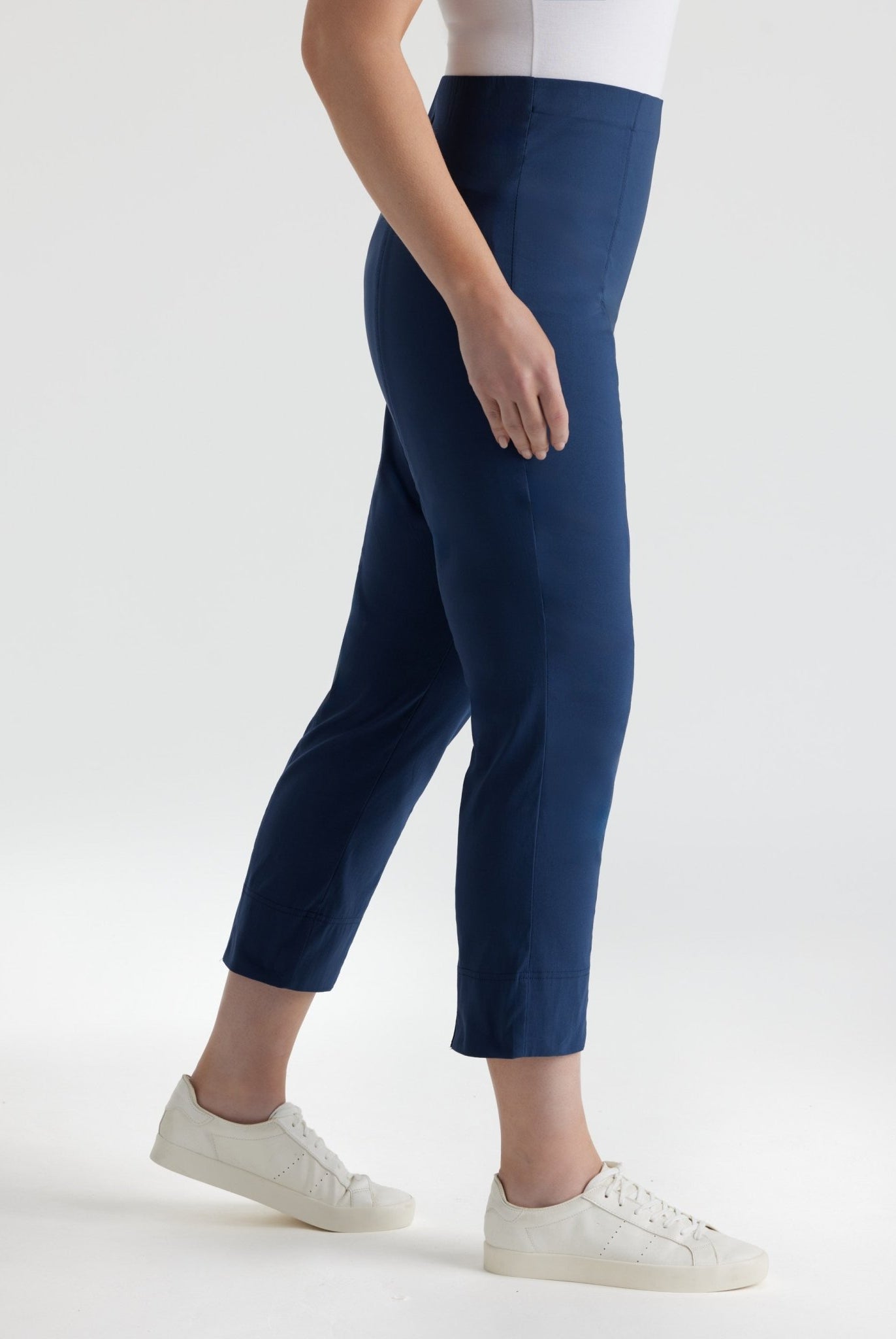 Schmale 7/8 - Hose MESSINI aus Baumwollmix mit Stretch - FOX'S - Fashion