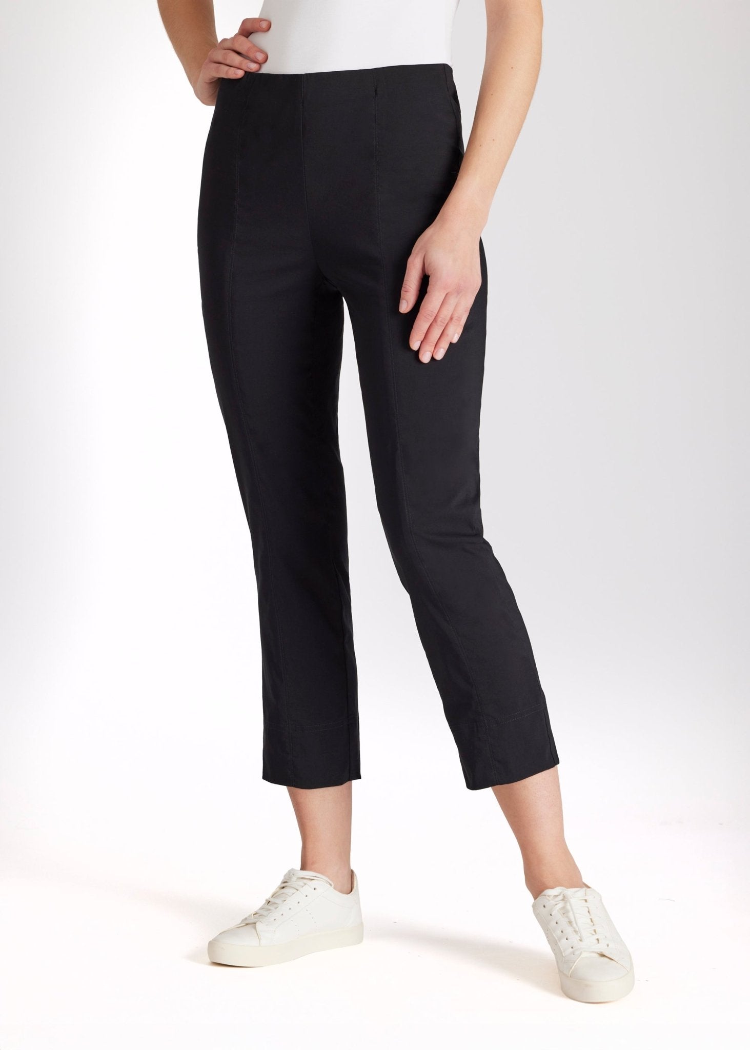 Schmale 7/8 - Hose MESSINI aus Baumwollmix mit Stretch - FOX'S - Fashion