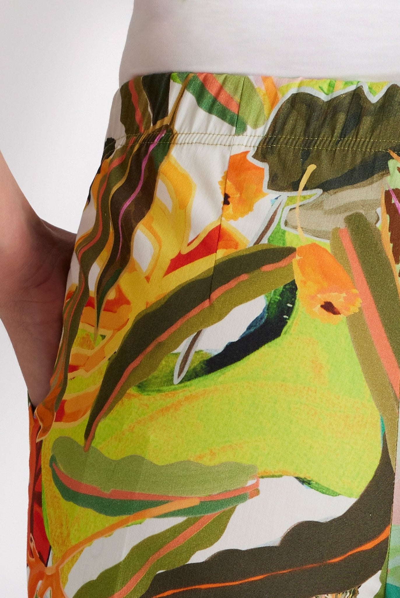 Schmale 7/8 - Hose USTRADI aus Bio - Baumwolle mit Stretch - FOX'S - Fashion