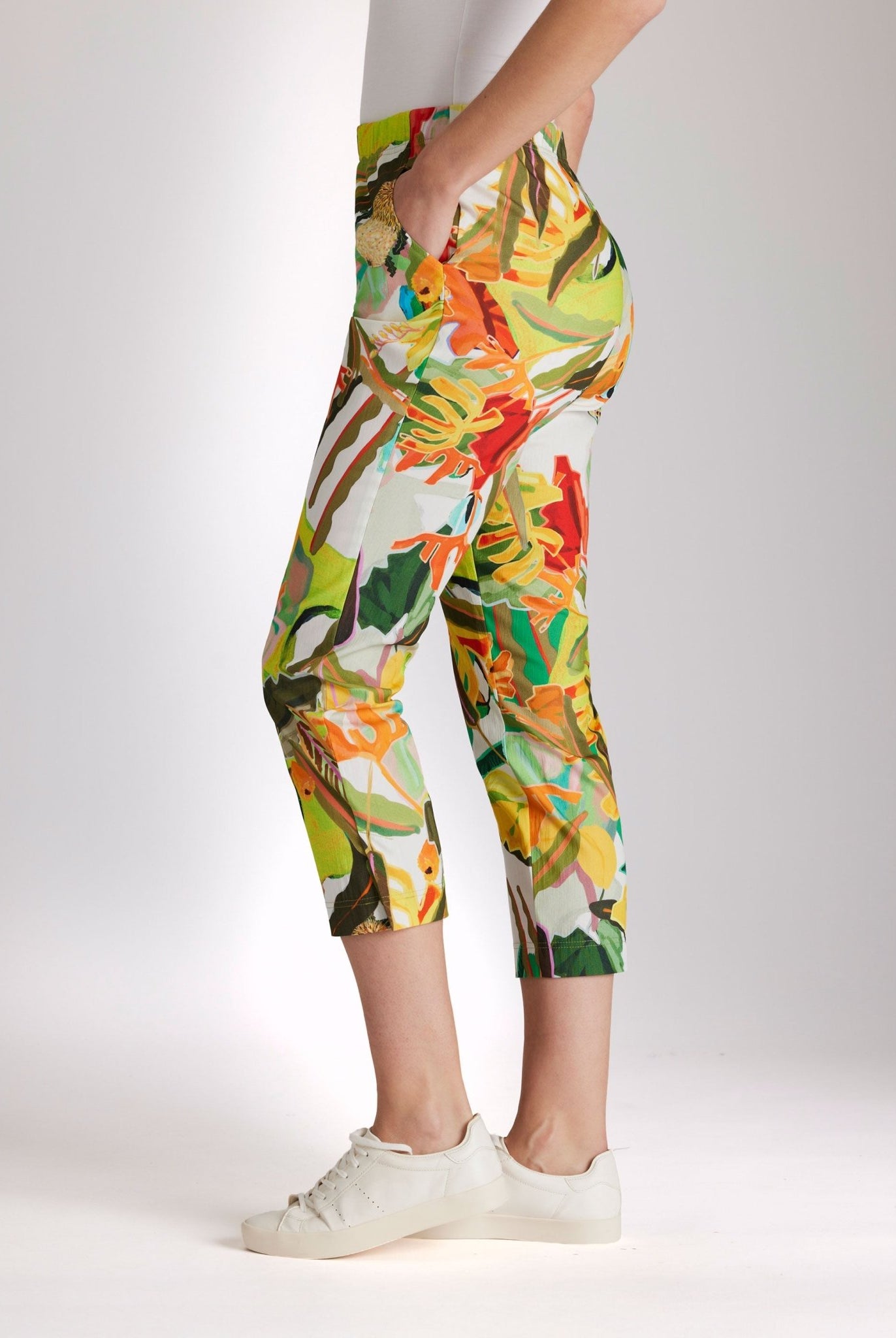 Schmale 7/8 - Hose USTRADI aus Bio - Baumwolle mit Stretch - FOX'S - Fashion