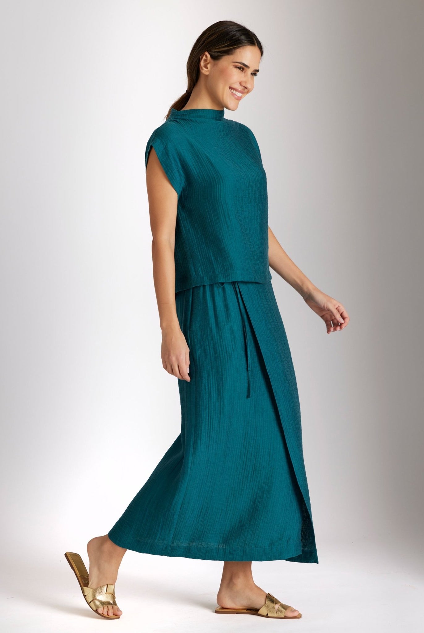 Schmaler Midi - Rock NAWIKORO aus Viskose - Lyocell - Mix - FOX'S - Fashion