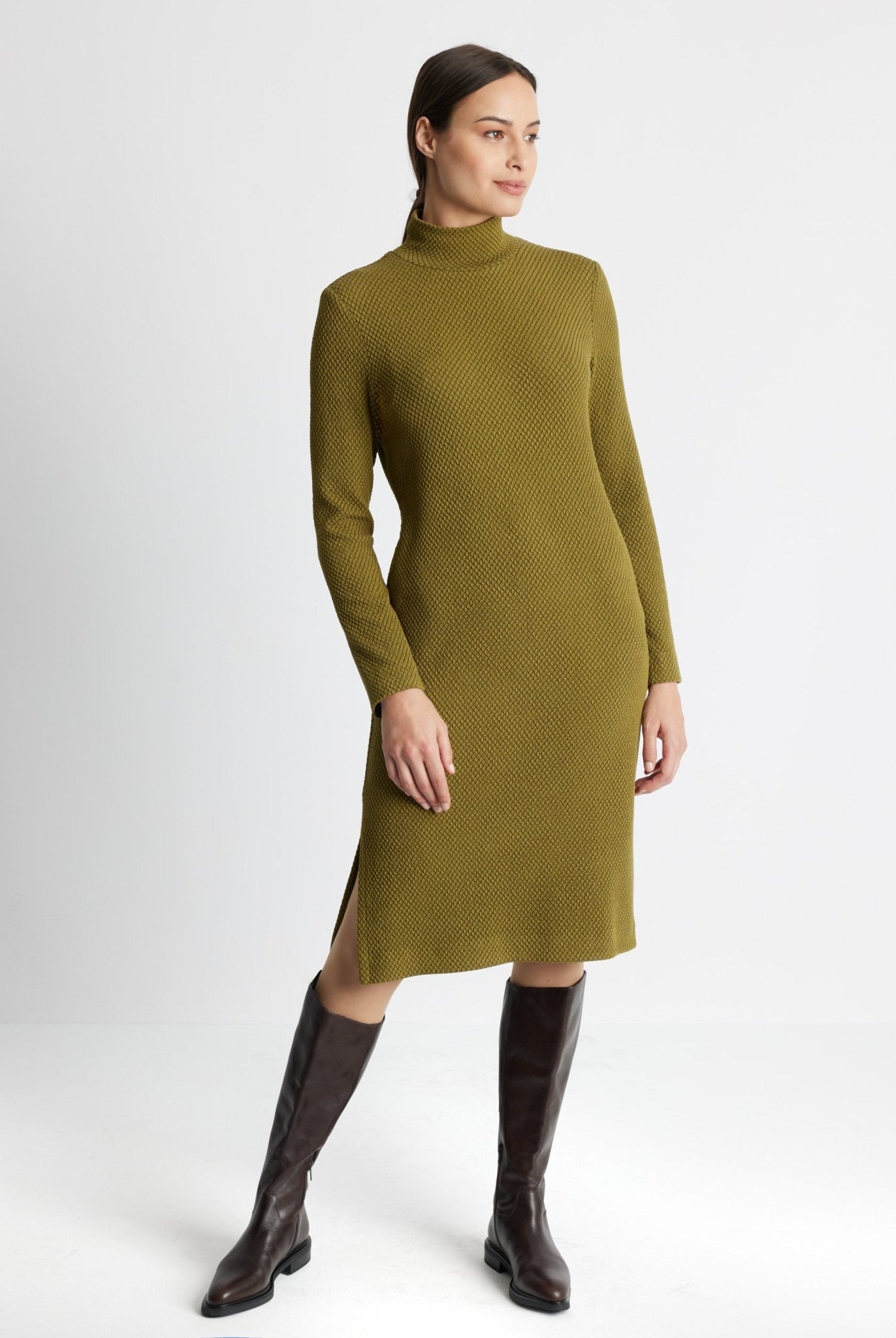 Schmales Kleid PANOLI aus Viskose-Mix mit Stretch - FOX'S-Fashion