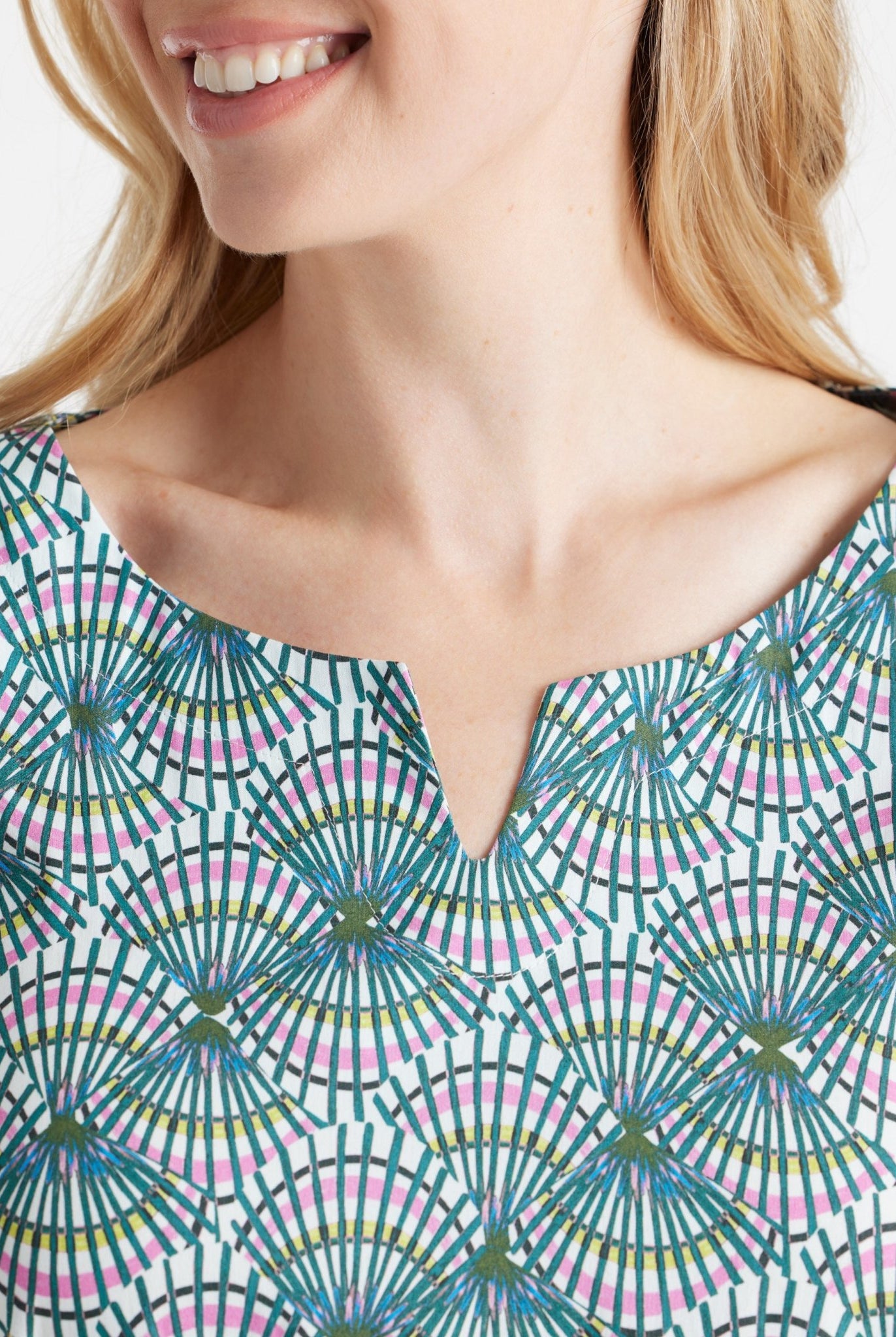 Taillierte Tunika UKUNIA aus Bio - Baumwolle mit Stretch - FOX'S - Fashion