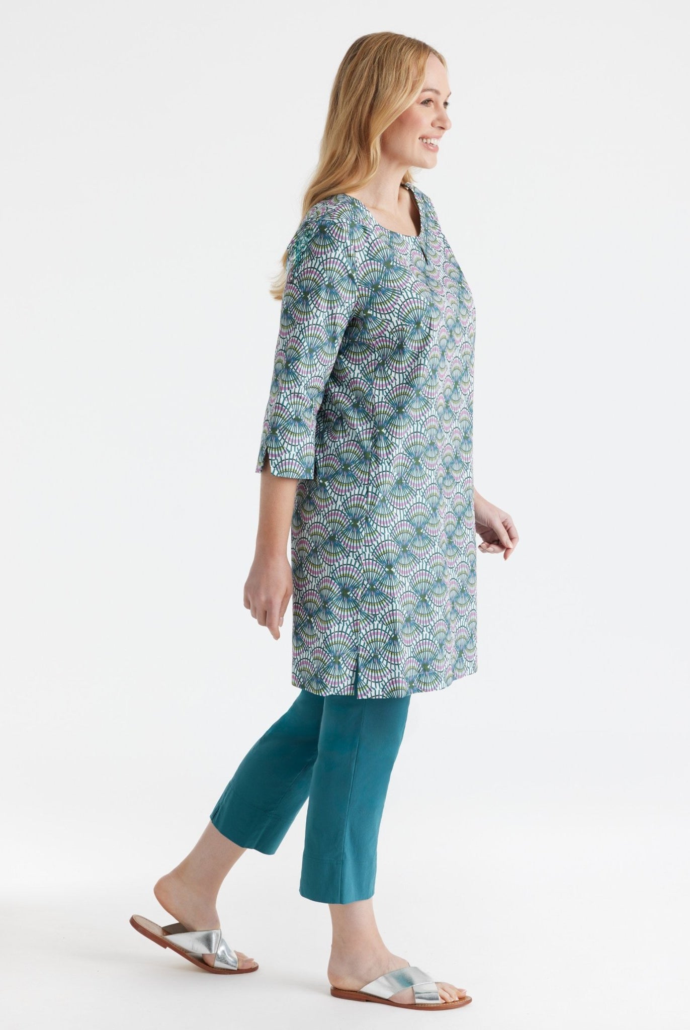 Taillierte Tunika UKUNIA aus Bio - Baumwolle mit Stretch - FOX'S - Fashion
