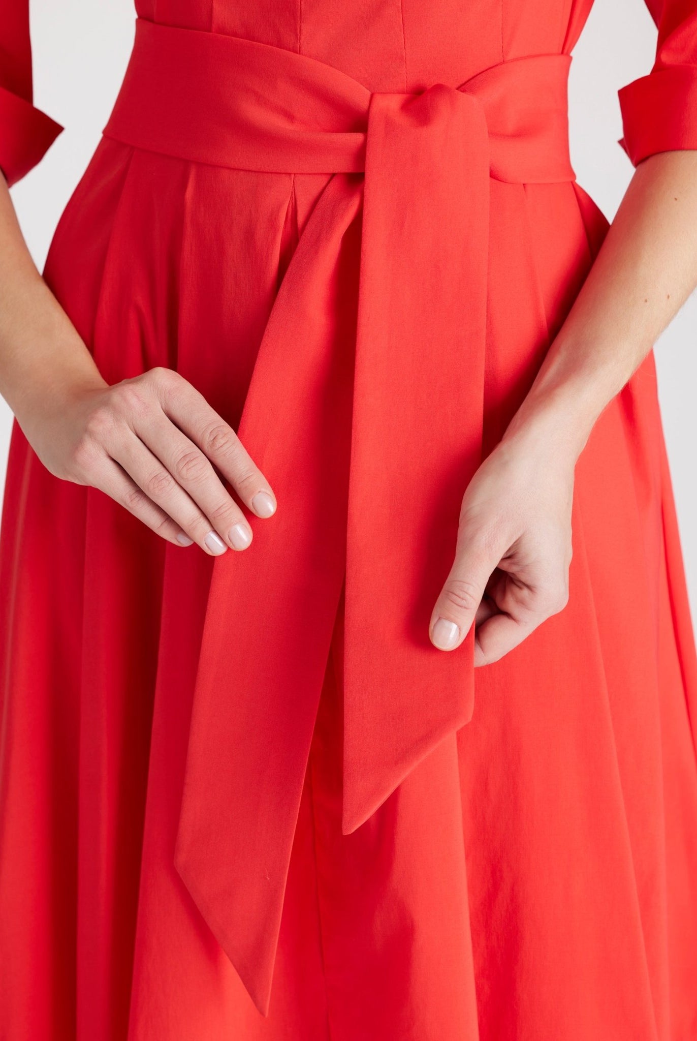 Tailliertes Kleid MEDAXY aus Baumwollmix mit Stretch - FOX'S - Fashion