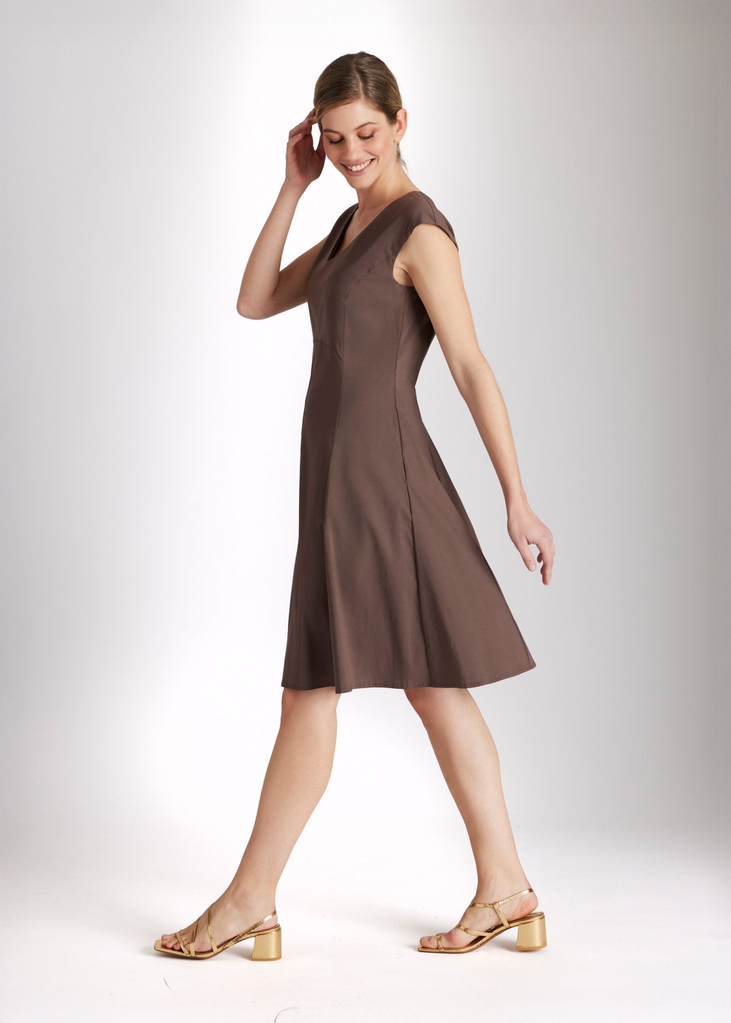 Tailliertes Kleid MUNGYA aus Baumwollmix mit Stretch - FOX'S - Fashion