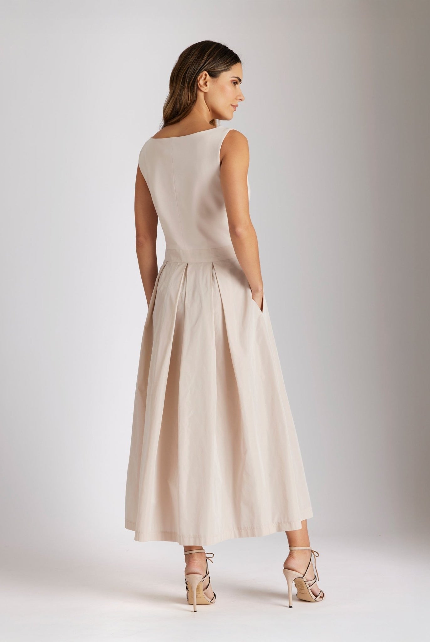 Tailliertes Kleid SEDEBIA im Patch aus Viskosejersey und Taft - FOX'S - Fashion