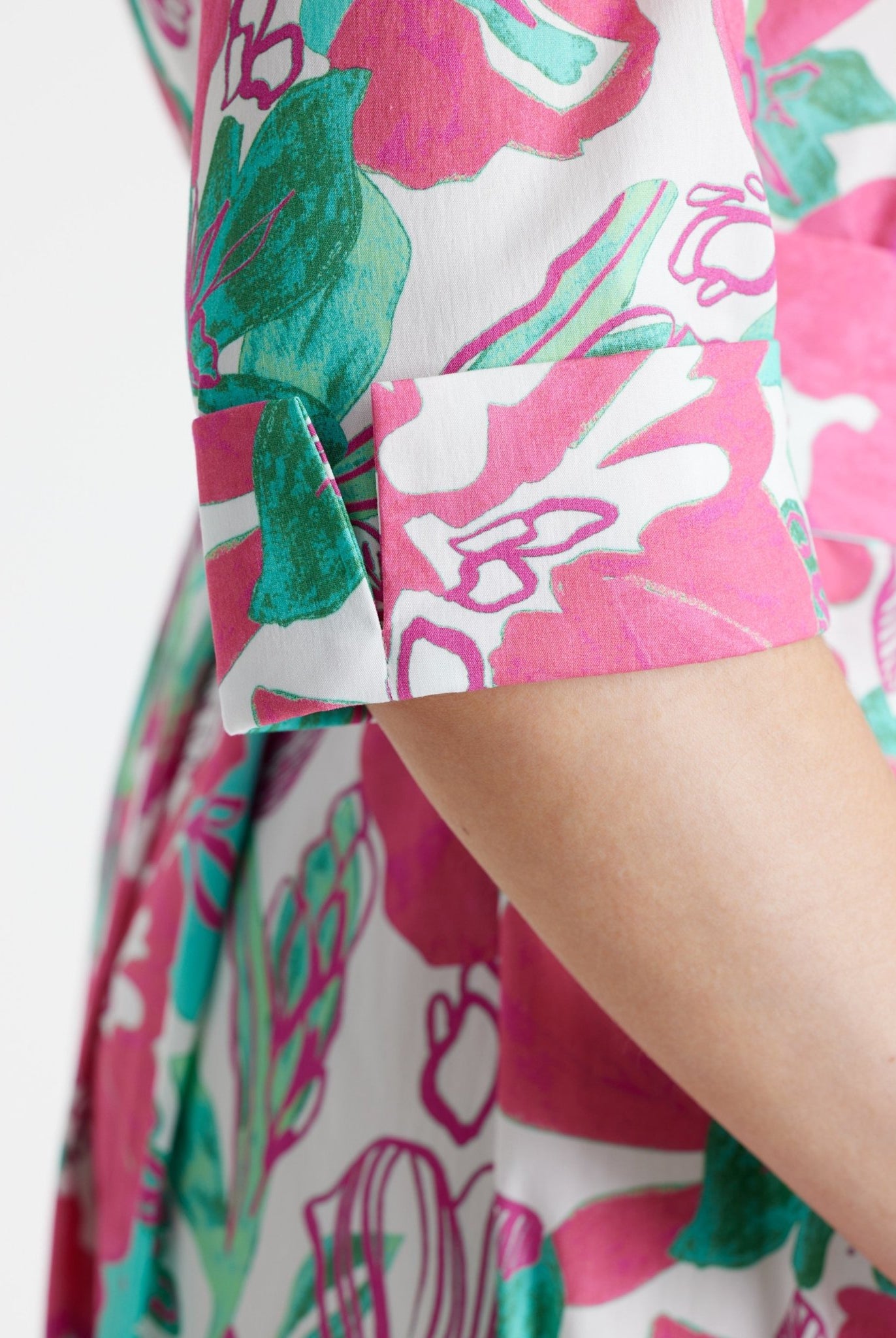 Tailliertes Kleid UDAXI aus Bio - Baumwolle - FOX'S - Fashion