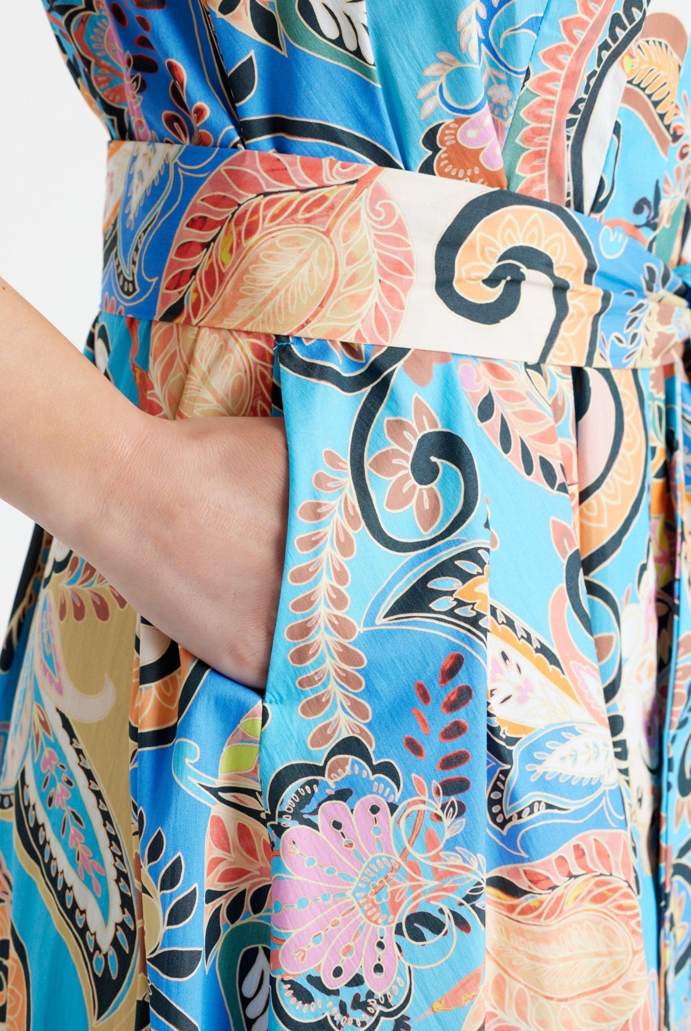 Tailliertes Kleid UDAXI aus Bio - Baumwolle - FOX'S - Fashion