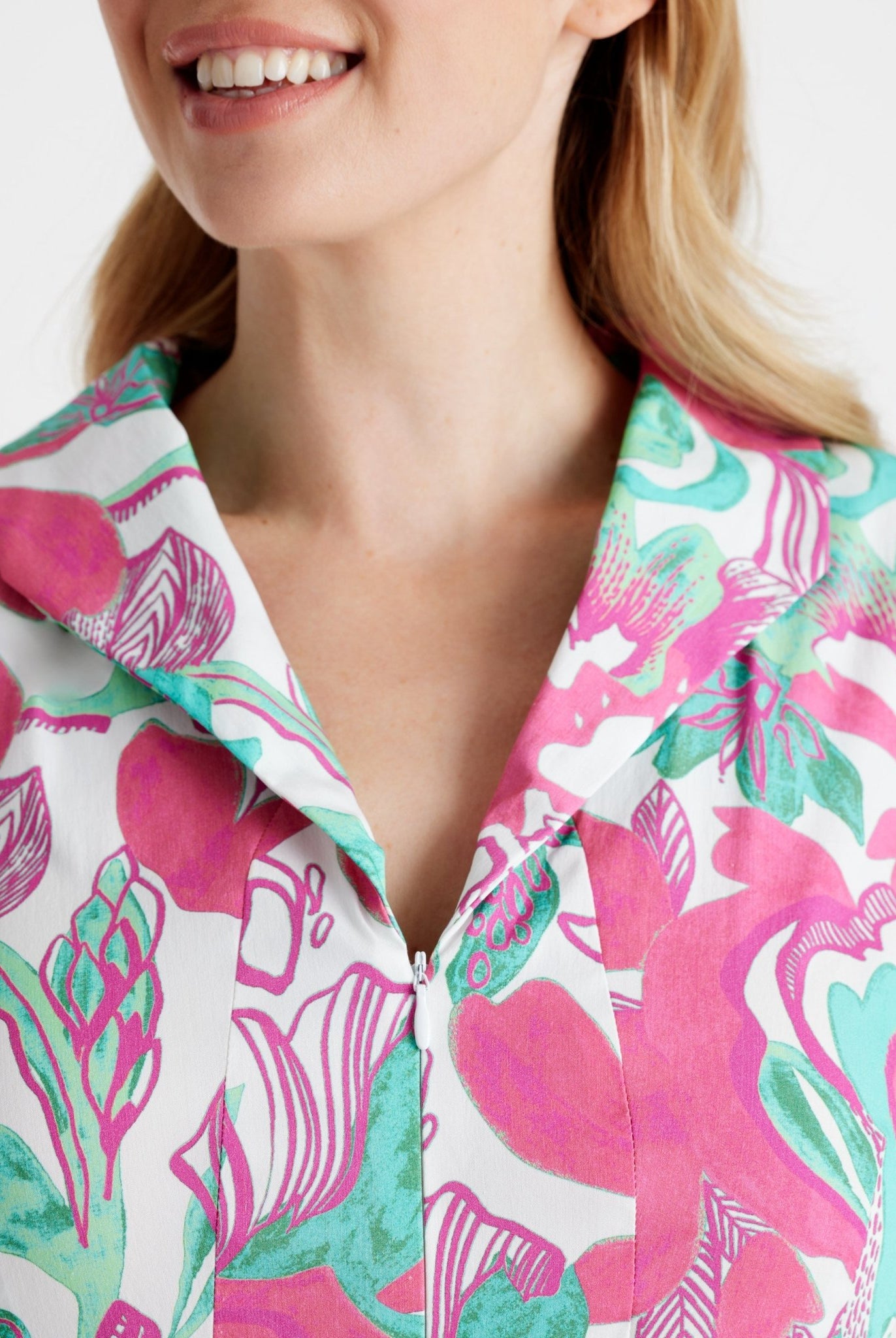 Tailliertes Kleid UDAXI aus Bio - Baumwolle - FOX'S - Fashion