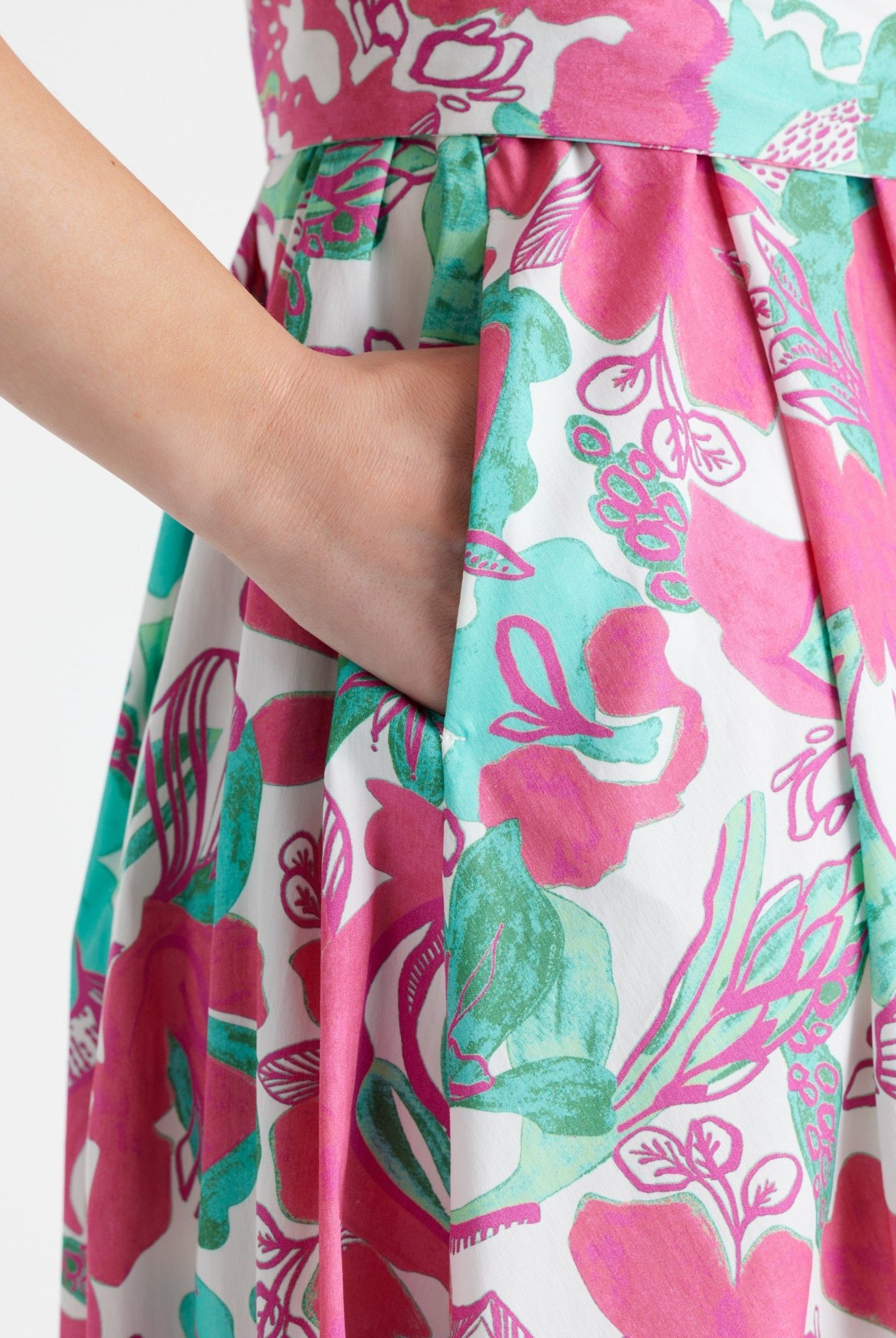 Tailliertes Kleid UDAXI aus Bio - Baumwolle - FOX'S - Fashion