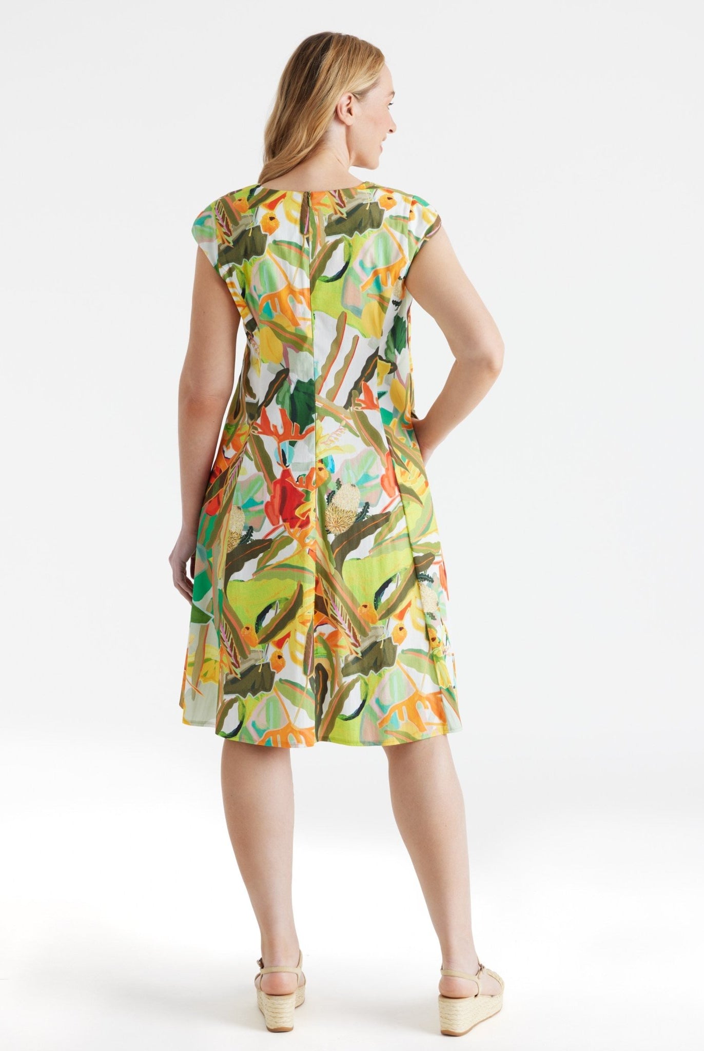 Tailliertes Kleid UNGANA aus Bio - Baumwolle - FOX'S - Fashion