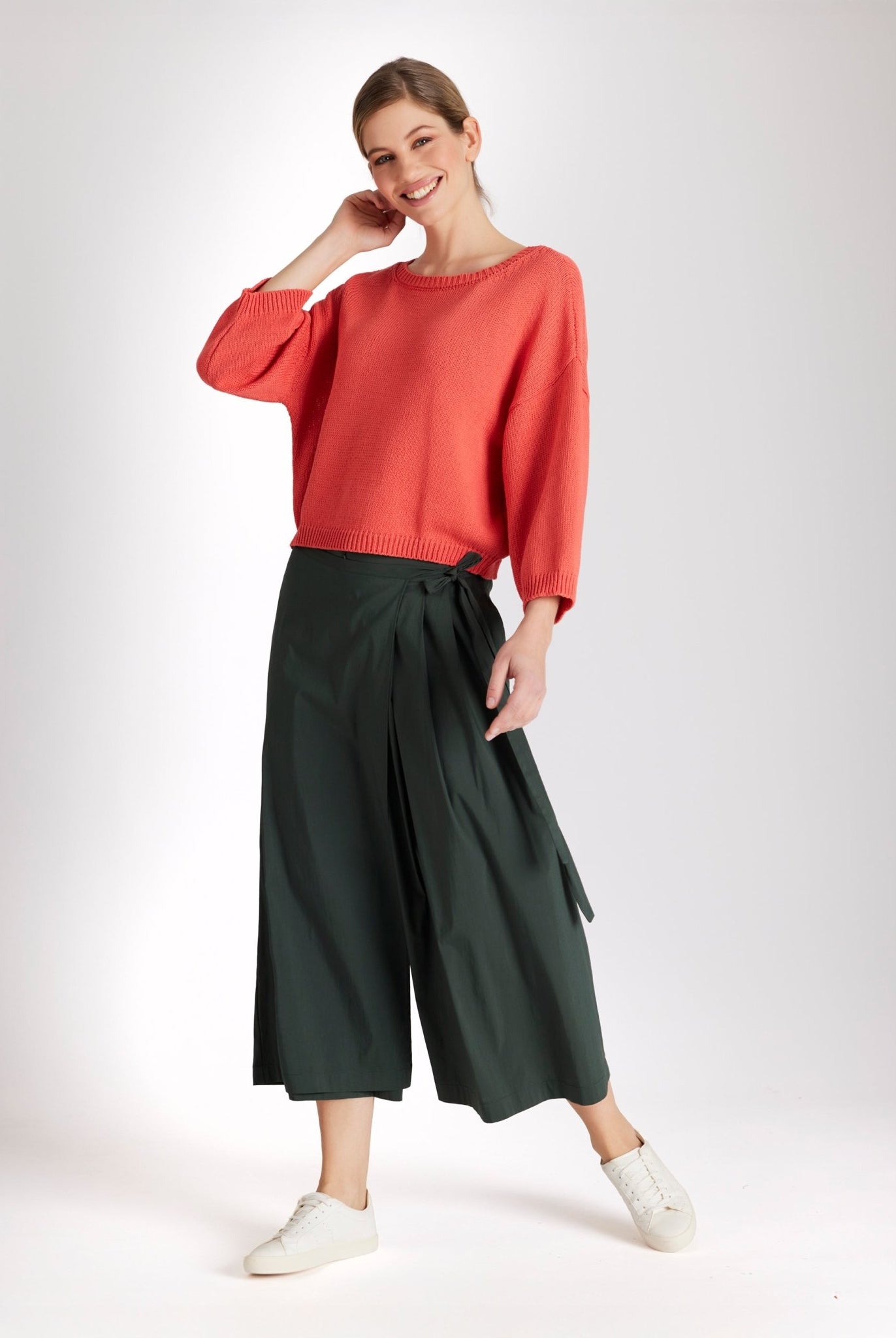 Weite Culotte KELIMO aus Baumwollmix in 7/8 - Länge - FOX'S - Fashion