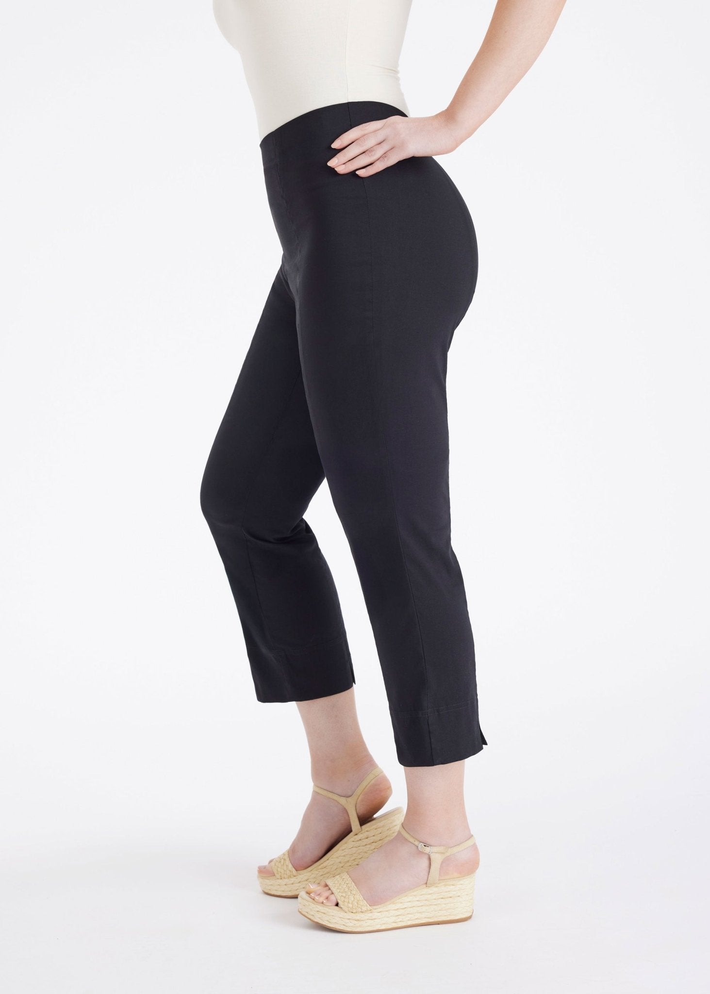 7/8 - Hose MESSINI mit Gummibund und schmaler Passform - FOX'S - Fashion