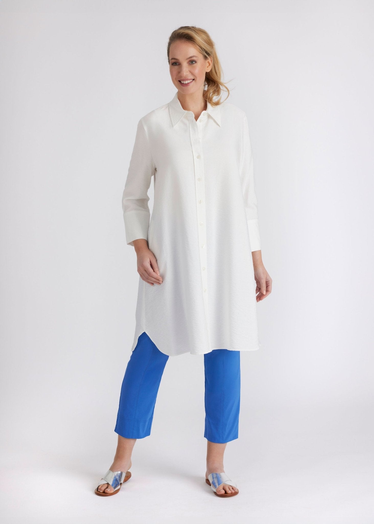 7/8 - Hose MESSINI mit Gummibund und schmaler Passform - FOX'S - Fashion