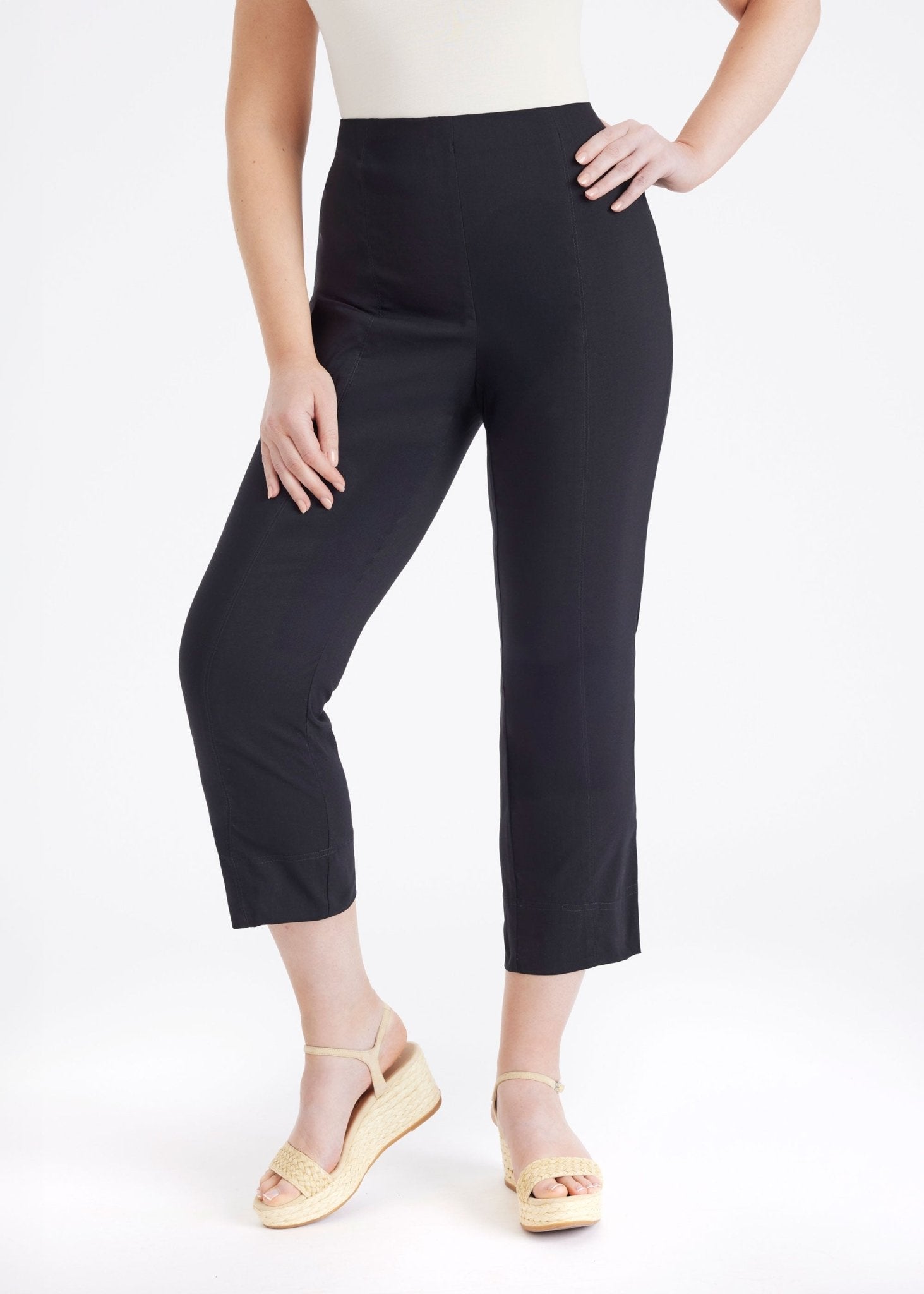 7/8 - Hose MESSINI mit Gummibund und schmaler Passform - FOX'S - Fashion