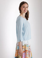 Kastige Bluse BUSHAKTY aus leichtem Baumwollmix mit Stretch - FOX'S - Fashion