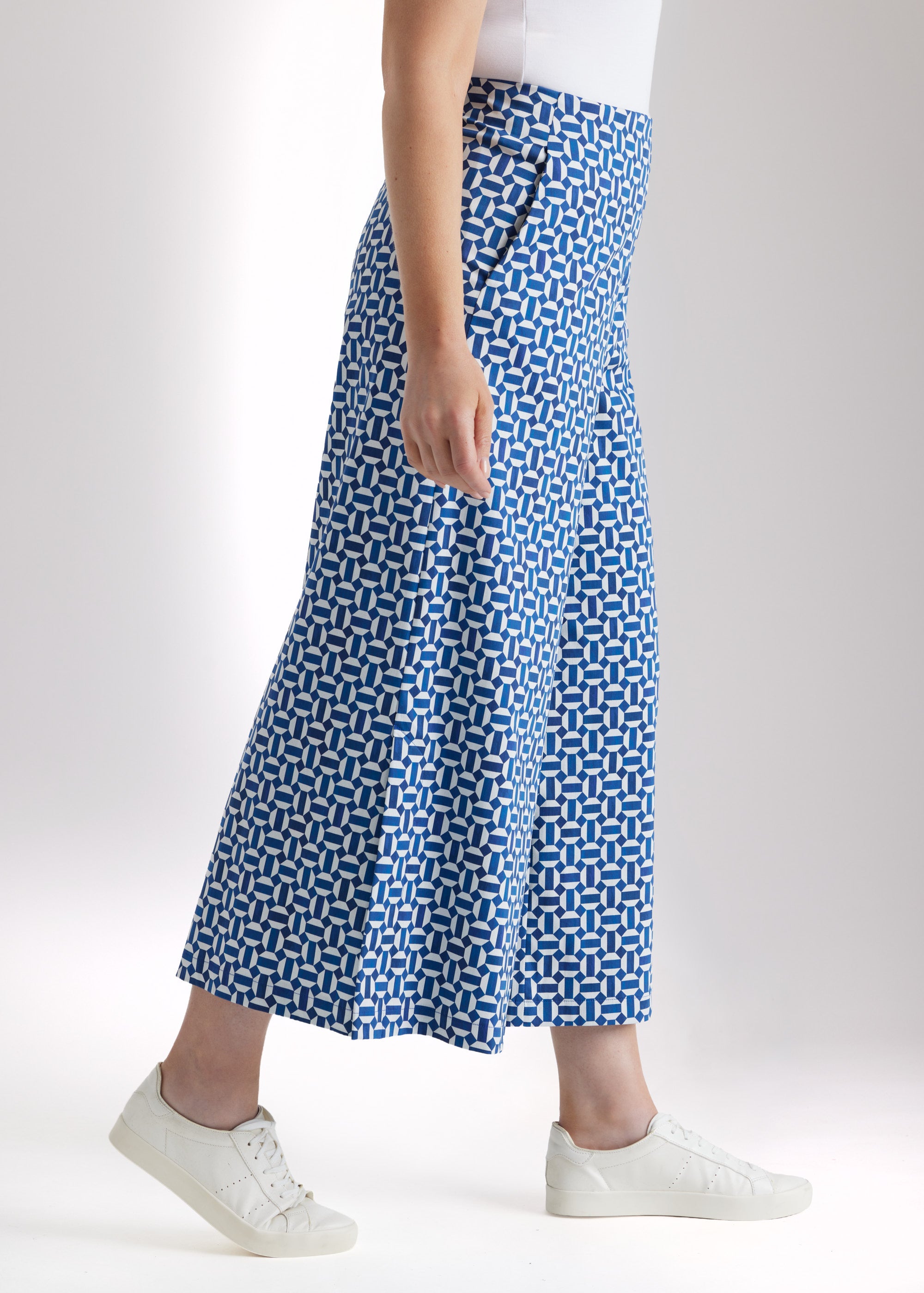 Weite Culotte DUKANA aus Bio - Baumwolle mit Gummibund - FOX'S - Fashion