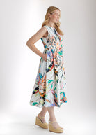 Tailliertes Midi - Kleid DEMONA aus Bio - Baumwolle - FOX'S - Fashion