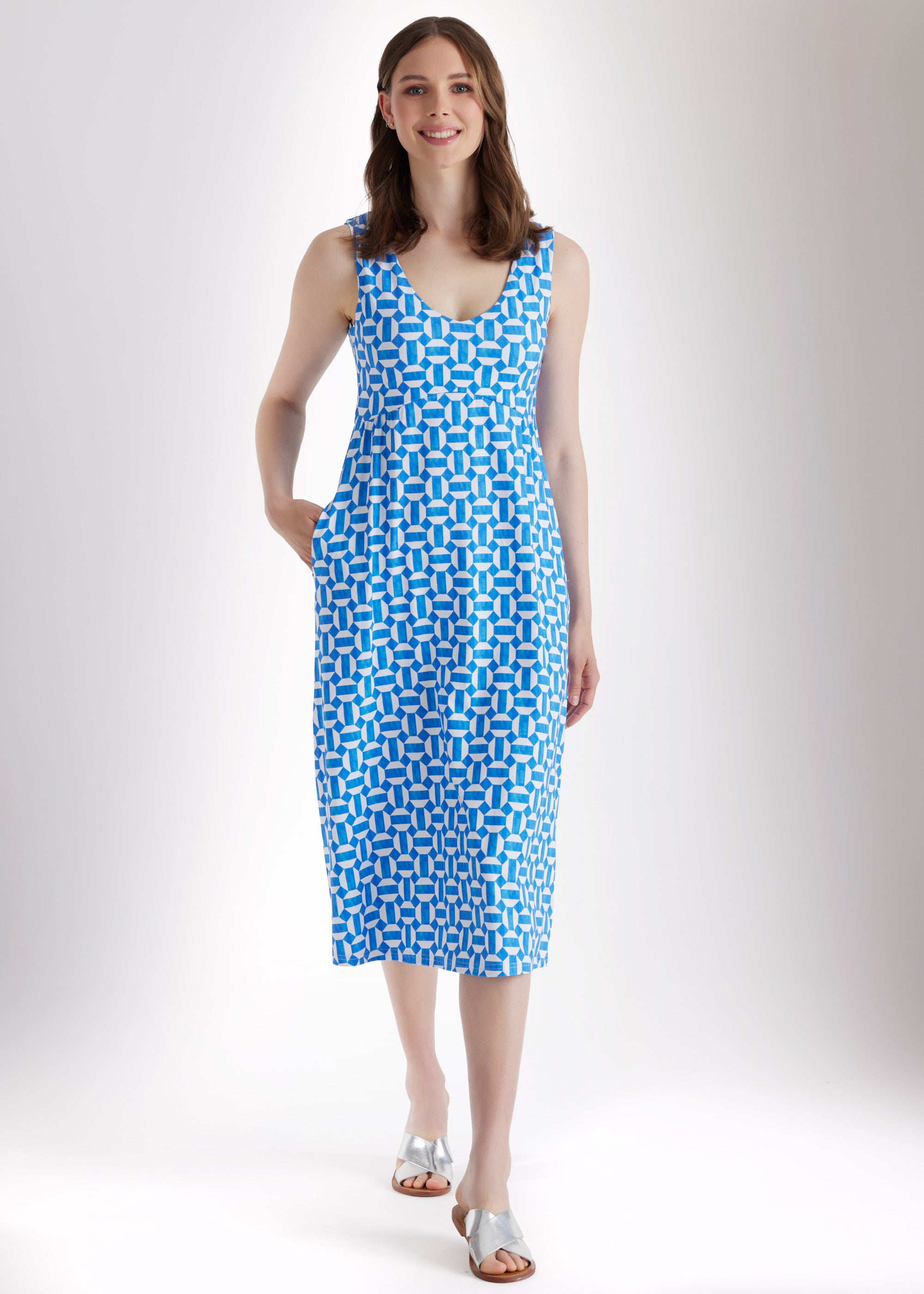 Midi - Kleid JILLY aus Viskosejersey in A - Linie - FOX'S - Fashion