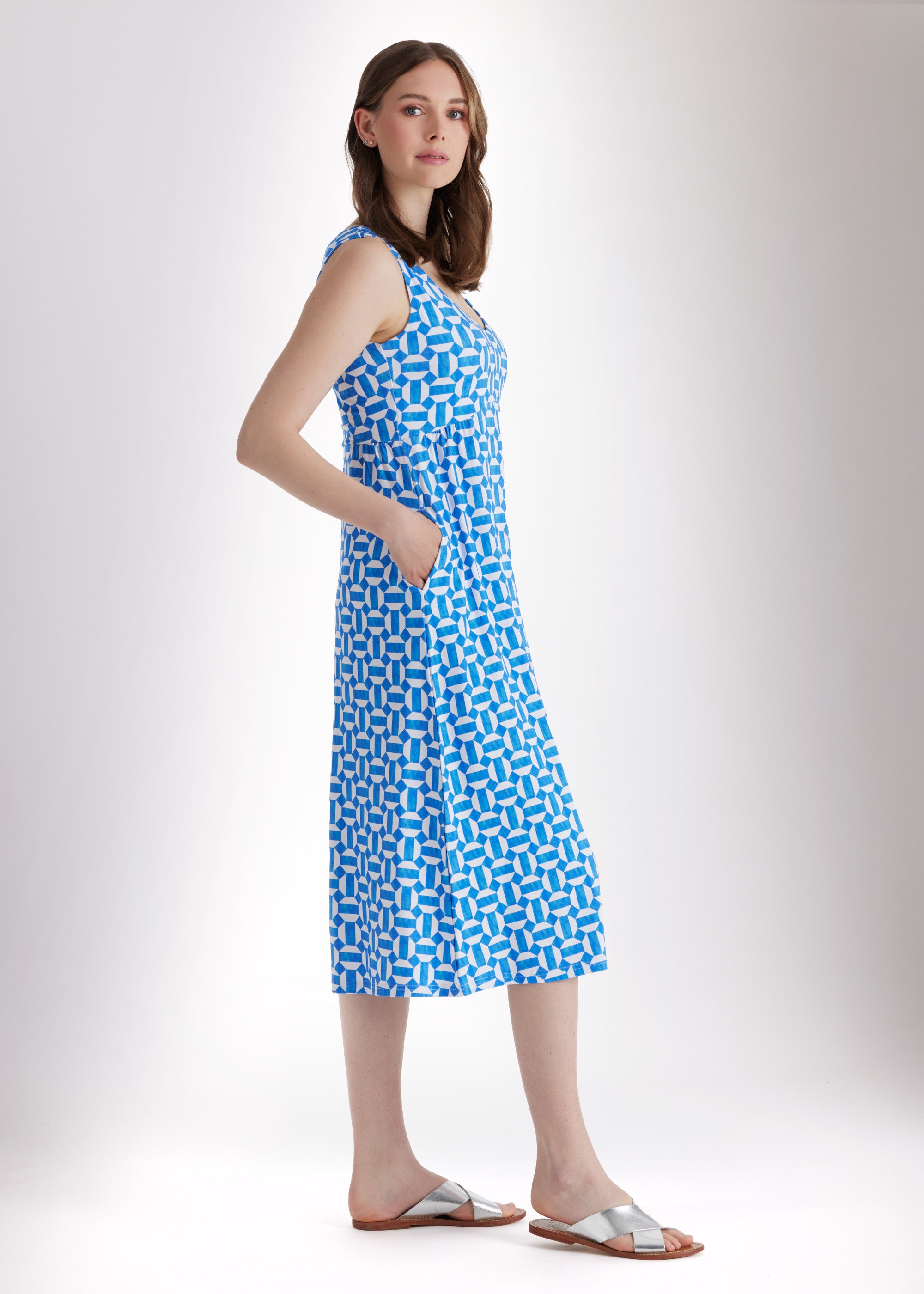 Midi - Kleid JILLY aus Viskosejersey in A - Linie - FOX'S - Fashion