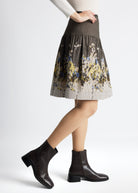 Kurzer One Size Rock LACROS-W mit Gummibund und Muster in Braun