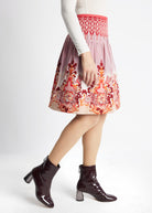 Kurzer One Size Rock LACROS-W mit Gummibund und Muster in Orange