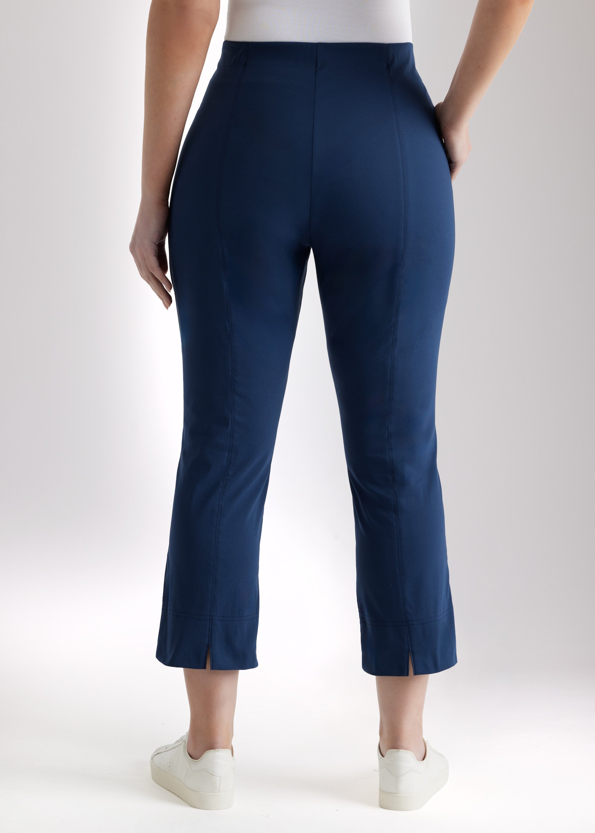 Schmale 7/8 - Hose MESSINI aus Baumwollmix mit Stretch - FOX'S - Fashion