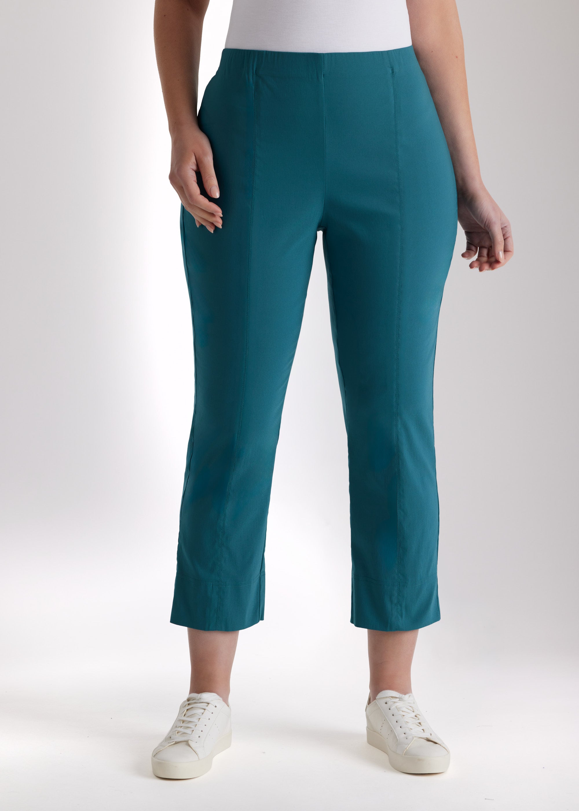 Schmale 7/8 - Hose MESSINI aus Baumwollmix mit Stretch - FOX'S - Fashion