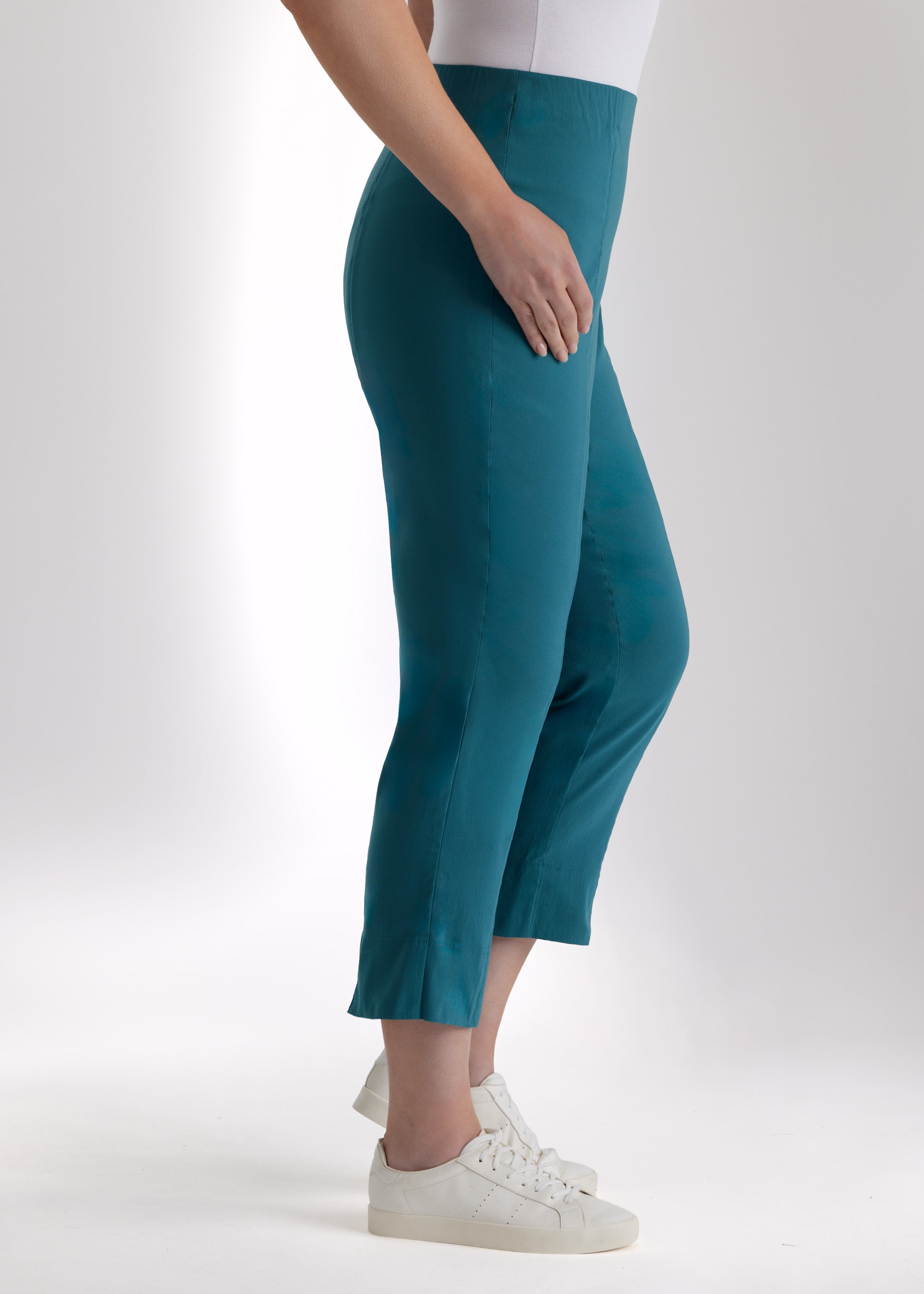 Schmale 7/8 - Hose MESSINI aus Baumwollmix mit Stretch - FOX'S - Fashion