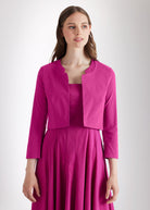 Bolero MYAGO aus Baumwollmix mit Elasthan und 3/4 - Arm - FOX'S - Fashion
