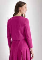 Bolero MYAGO aus Baumwollmix mit Elasthan und 3/4 - Arm - FOX'S - Fashion