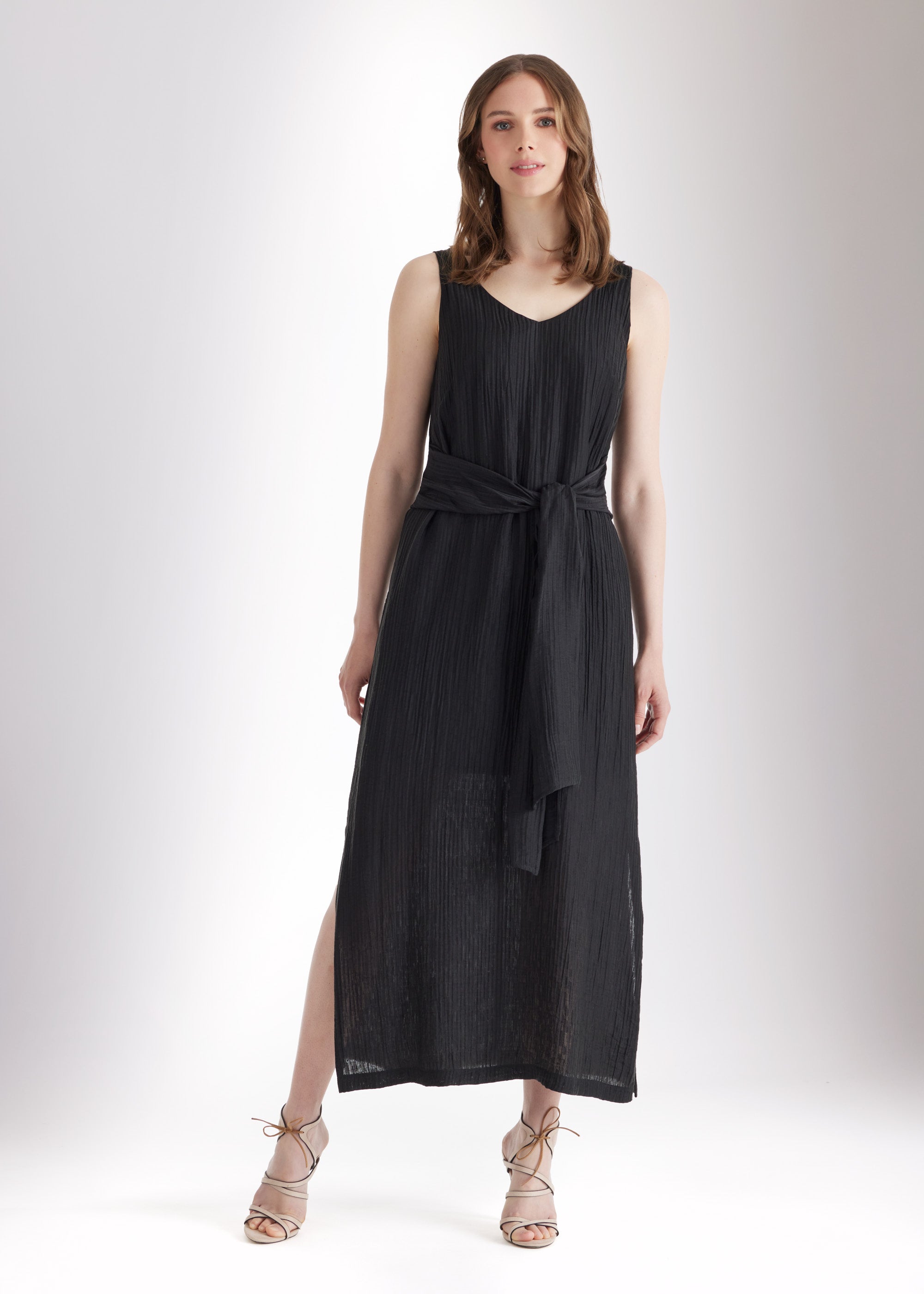 Gerades Midi - Kleid NATAVA aus Viskose - Lyocell - Mix - FOX'S - Fashion