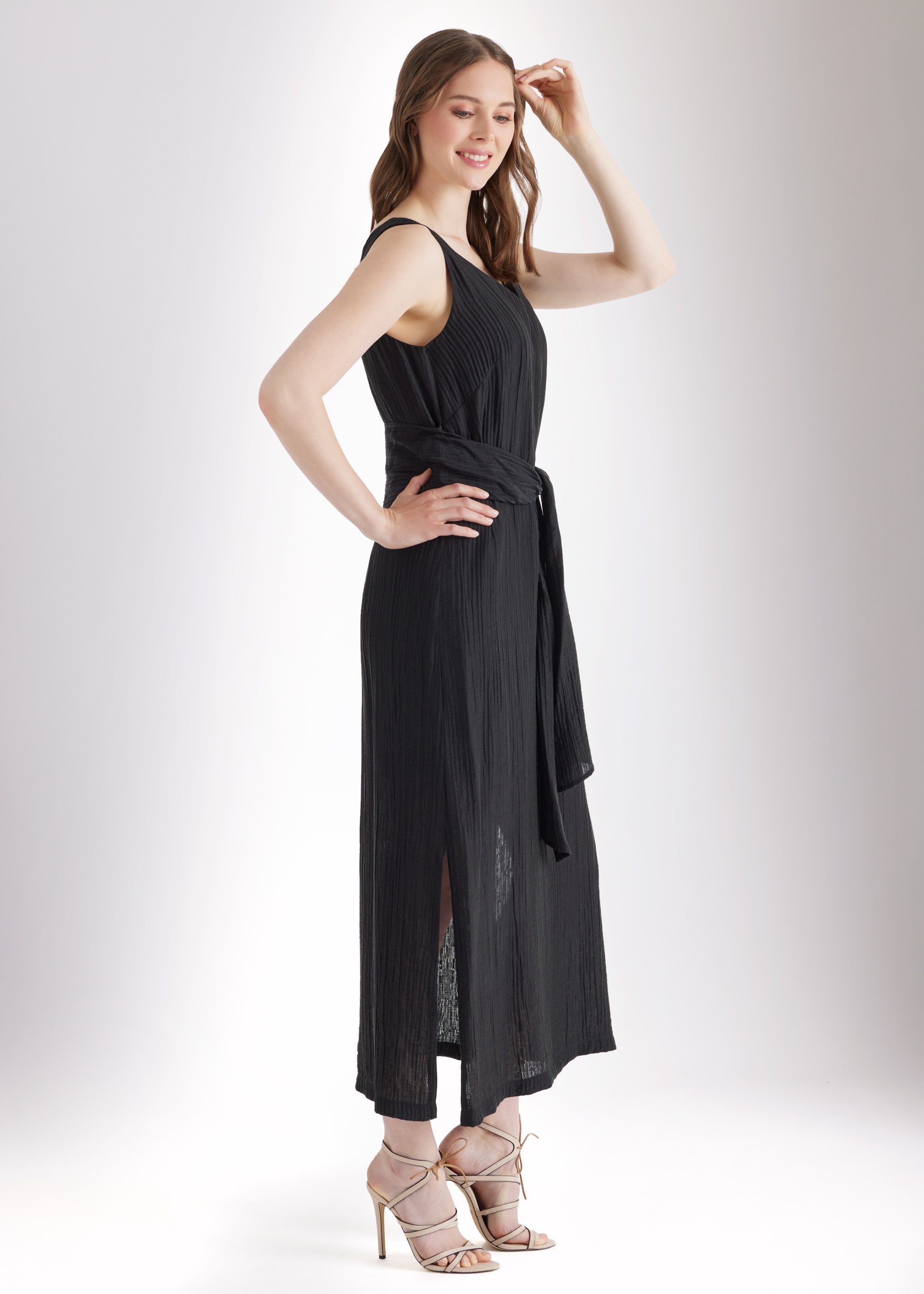Gerades Midi - Kleid NATAVA aus Viskose - Lyocell - Mix - FOX'S - Fashion