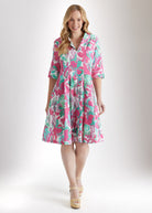 Tailliertes Kleid UDAXI aus Bio - Baumwolle - FOX'S - Fashion