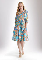 Tailliertes Kleid UDAXI aus Bio - Baumwolle - FOX'S - Fashion