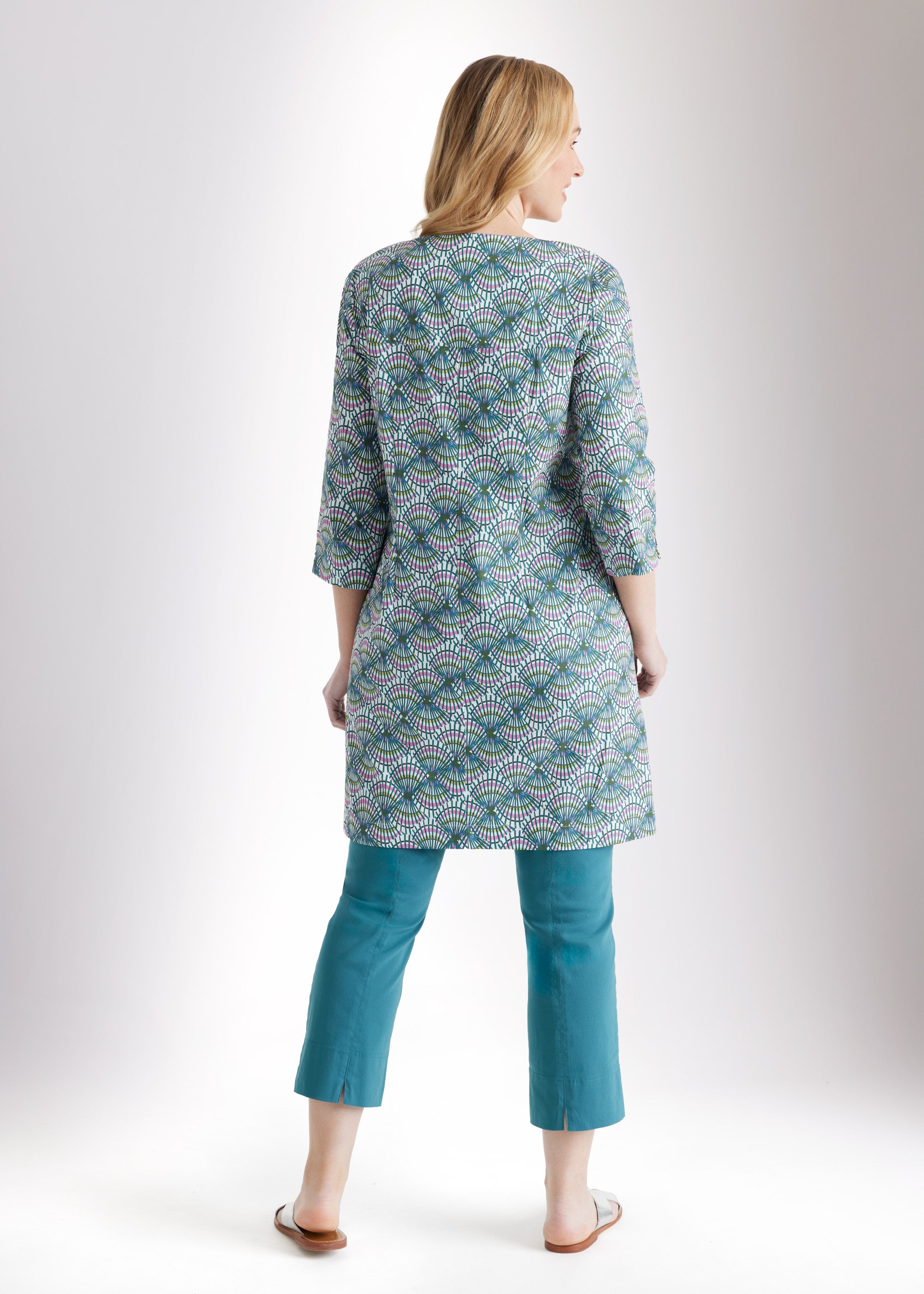 Taillierte Tunika UKUNIA aus Bio - Baumwolle mit Stretch - FOX'S - Fashion