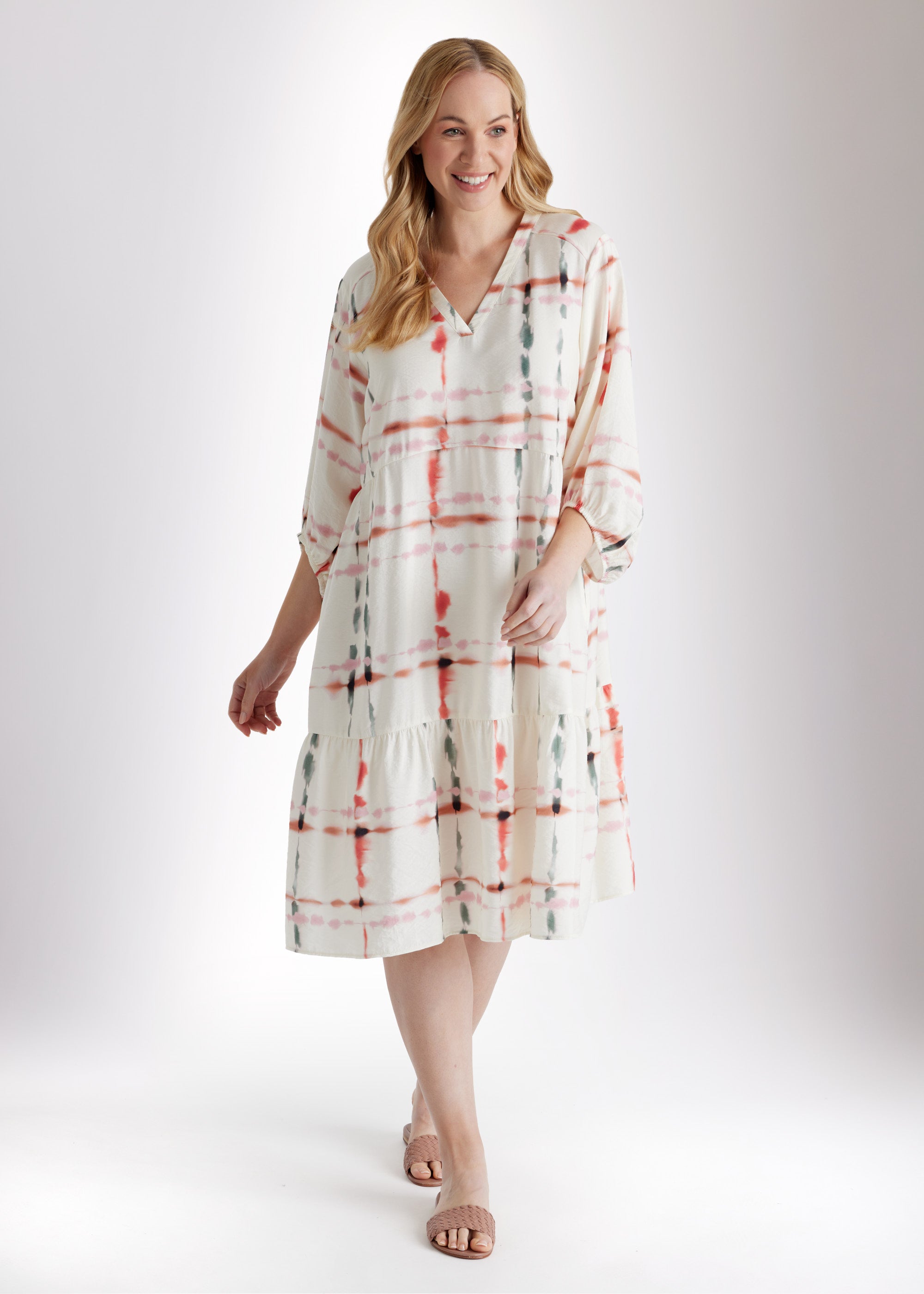 Kleid XYLONA aus Viskose - Mix in A - Linie - FOX'S - Fashion