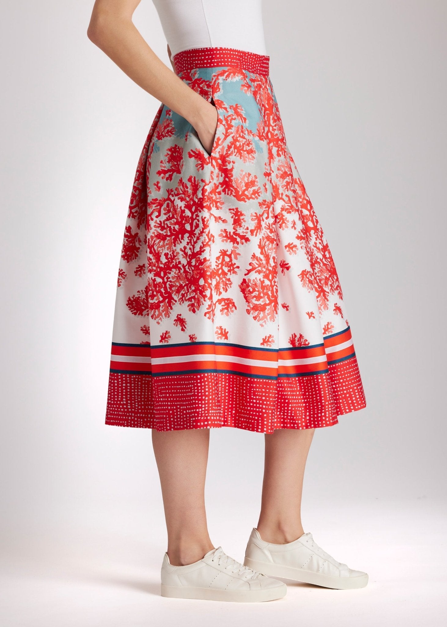 Ausgestellter Rock FAPIRO aus Bio - Baumwolle mit Reißverschluss - FOX'S - Fashion